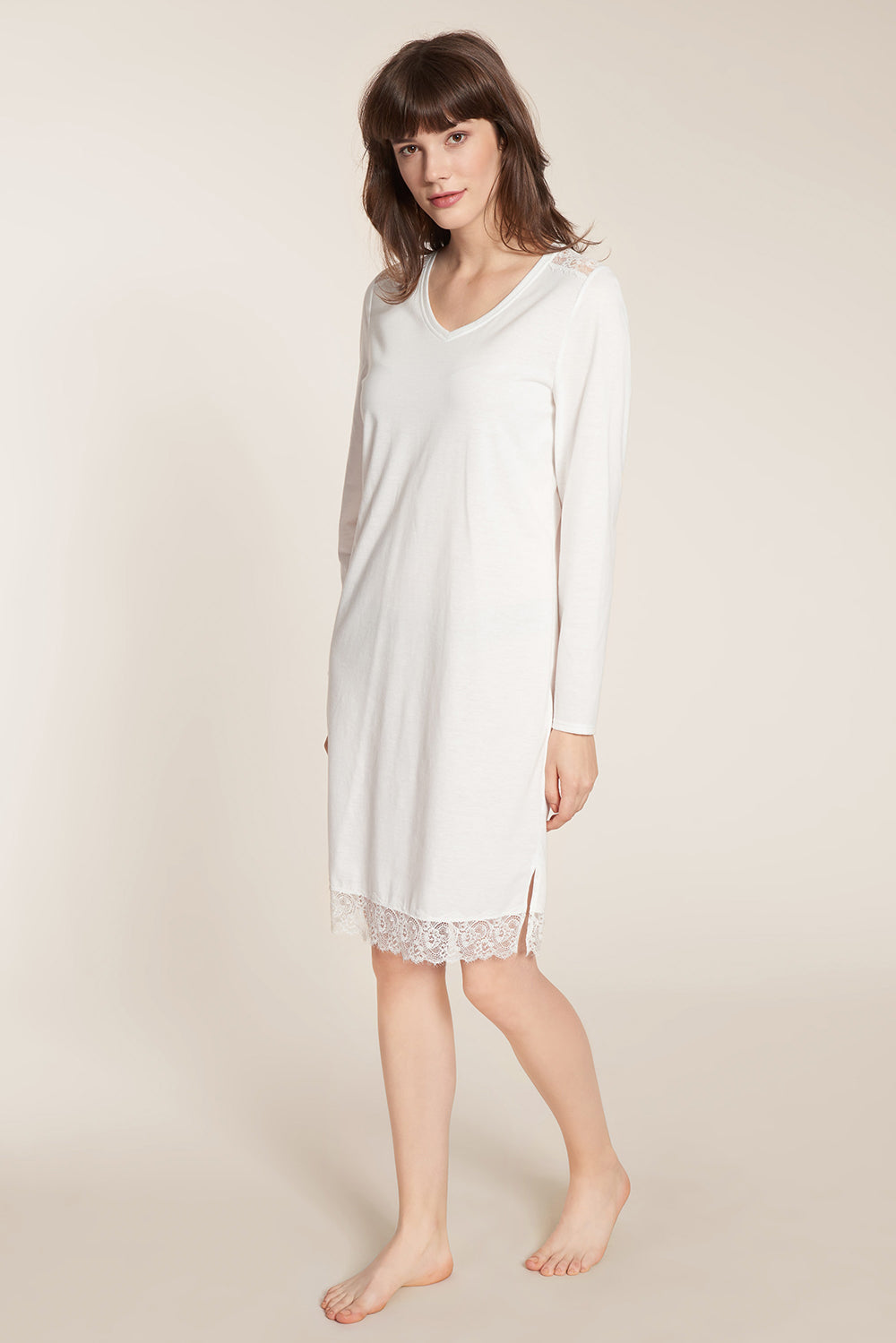 r-sch-be-happy-nachthemd-langarm-nachtkleid-creme-spitze image 1