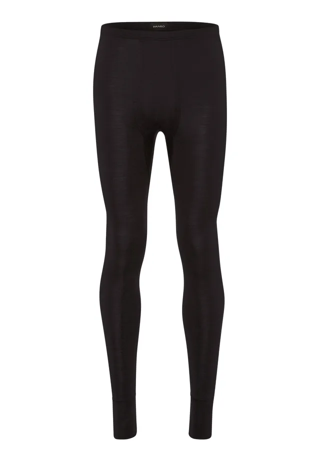 hanro-woolen-silk-longlegs-anthrazit-herren-merinowolle image 1