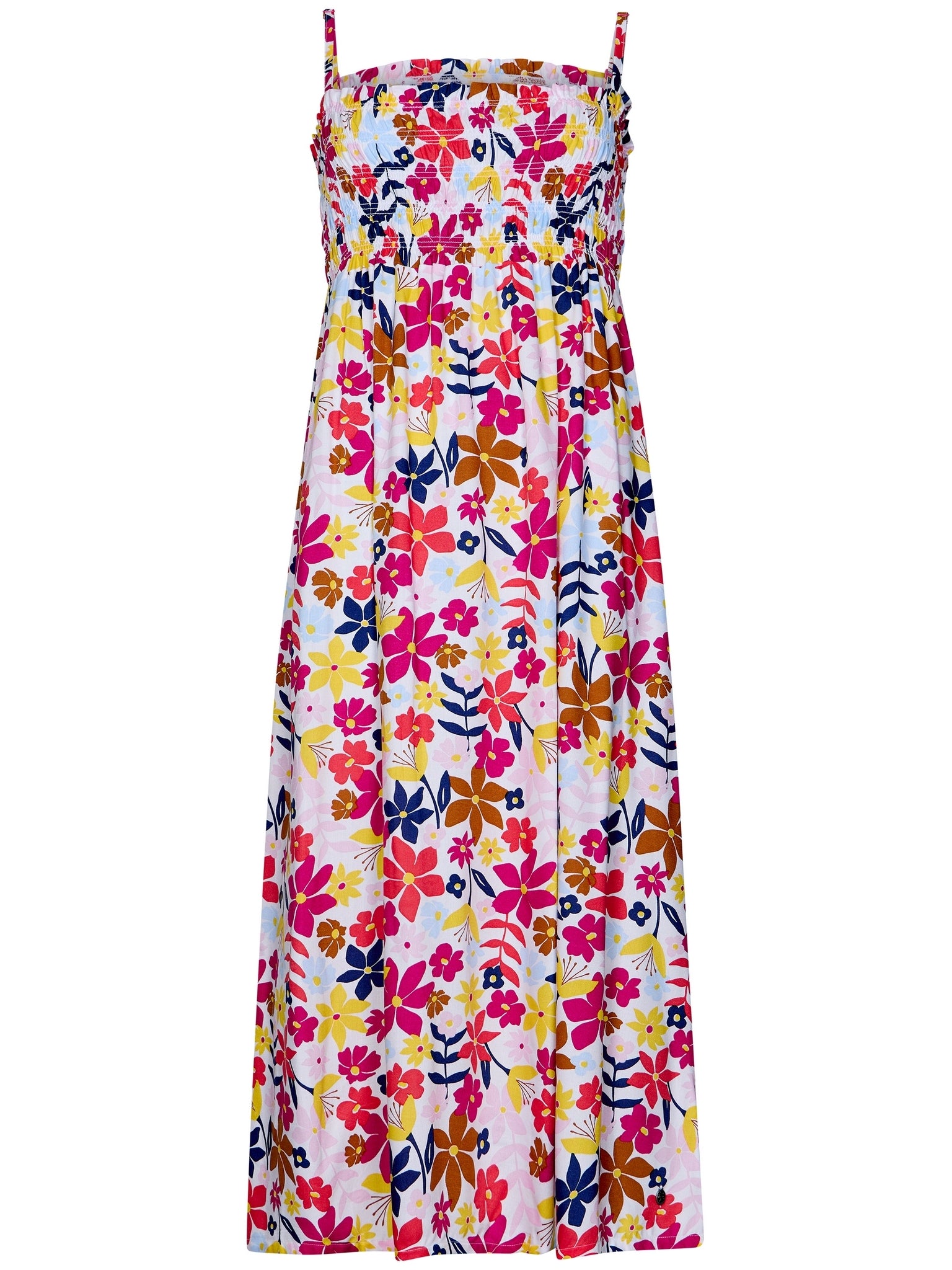 rebelle-full-bloom-maxi-kleid-viskose-wei-blumen image 1