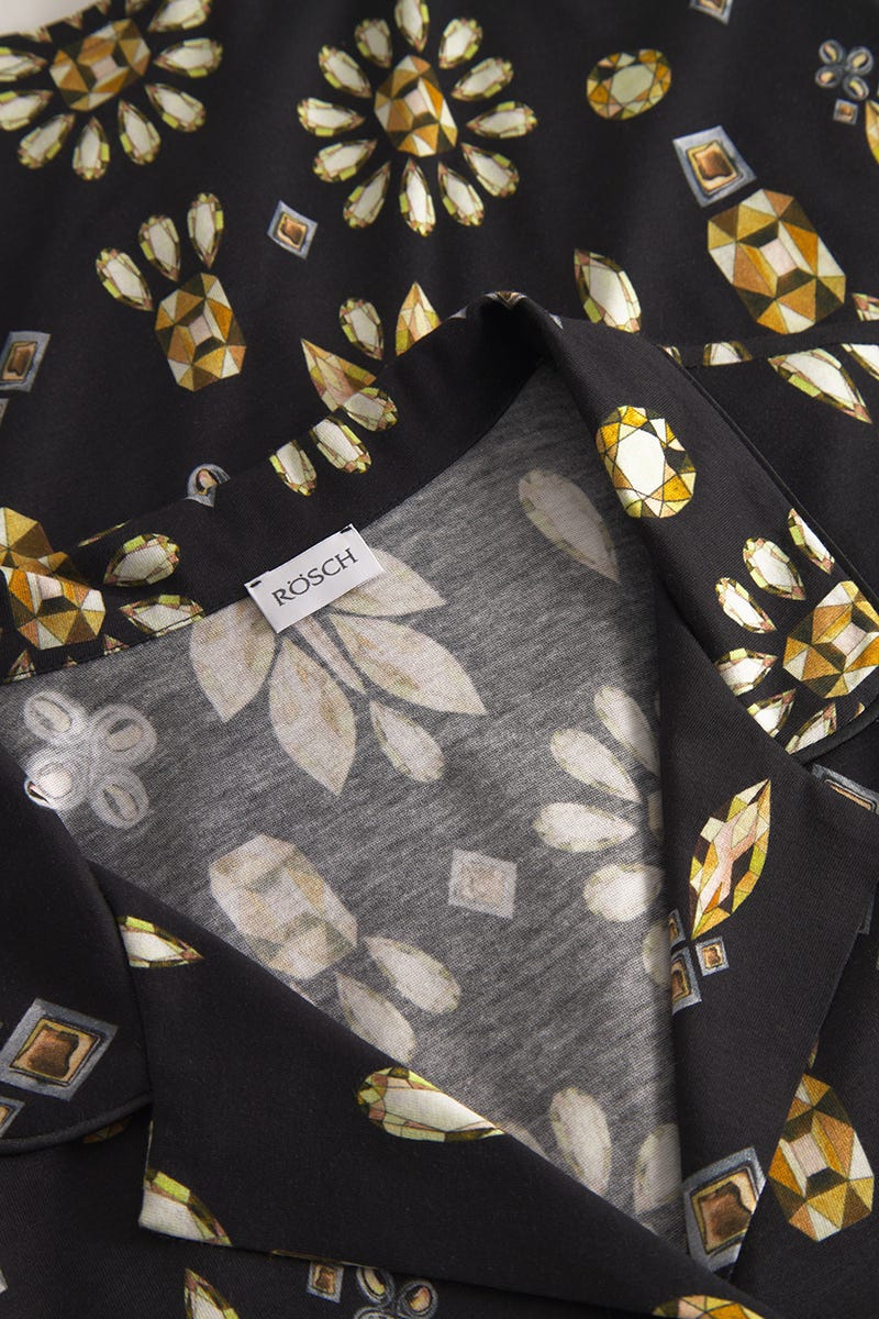 r-sch-be-happy-pyjama-diamantdruck-schlafanzug-schwarz image 4