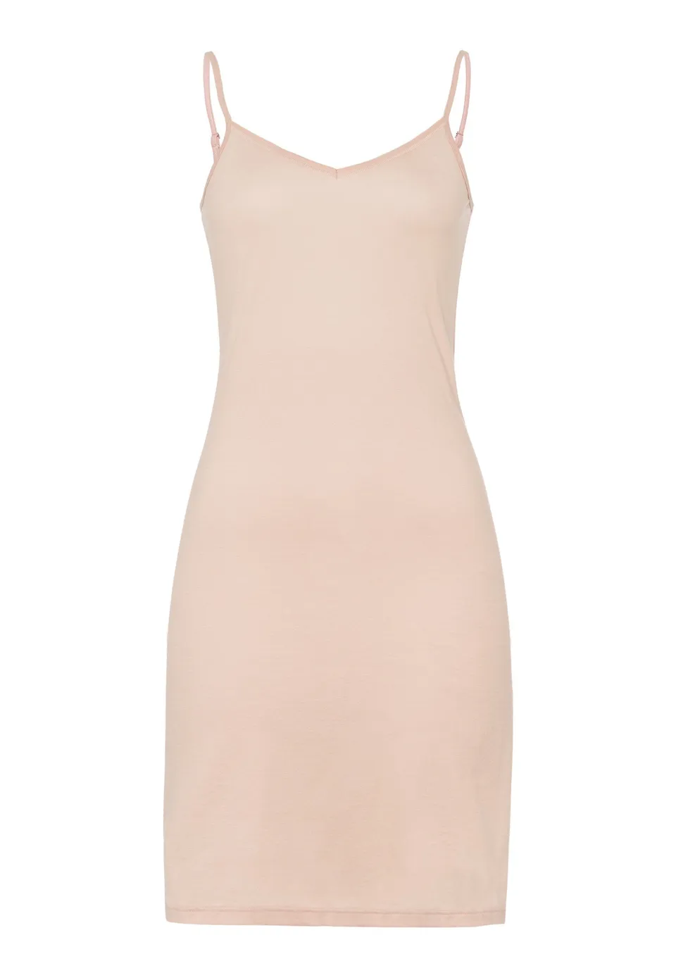 hanro-ultralight-bodydress-unterkleid-beige-baumwolle image 1