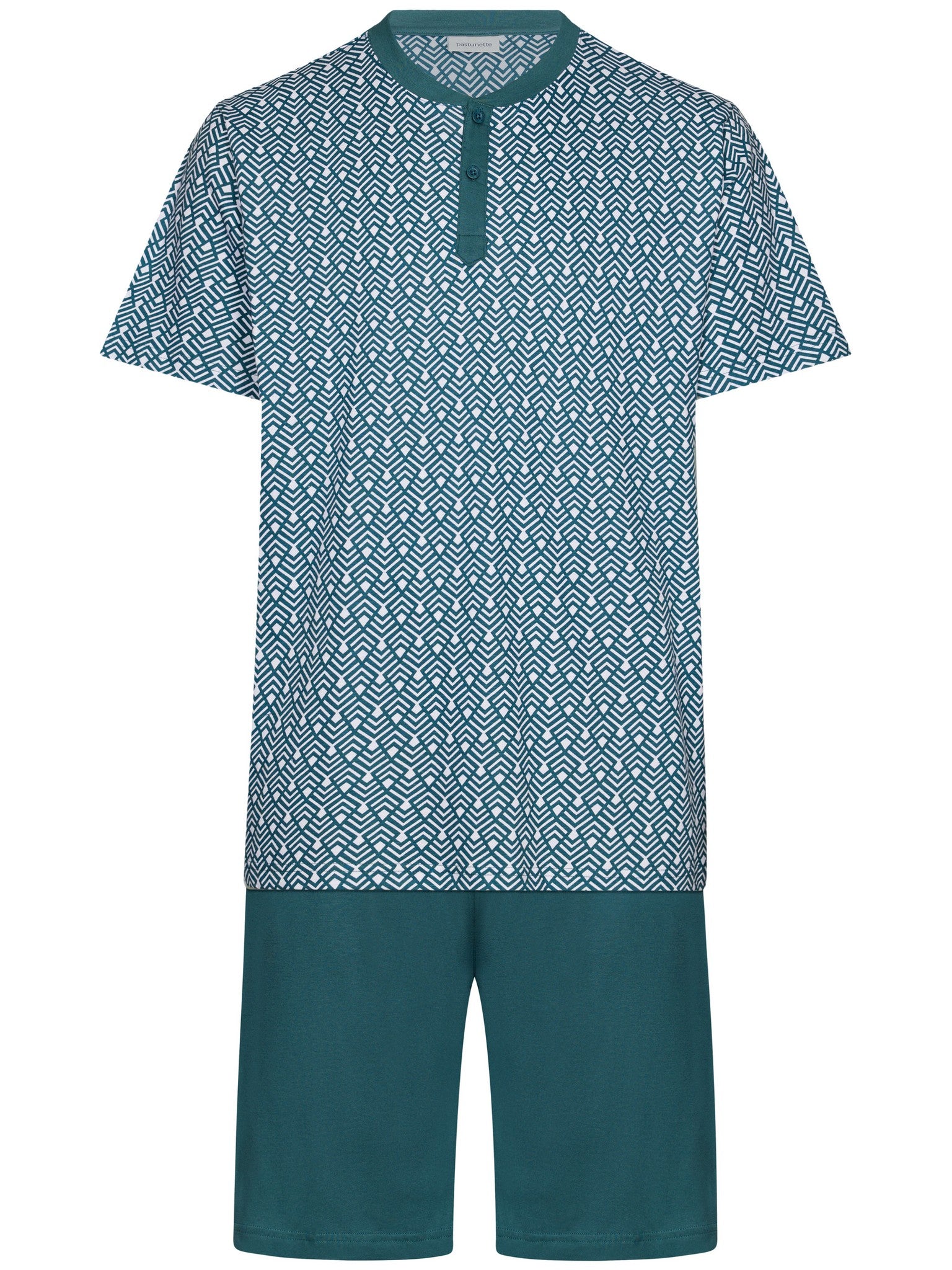 pastunette-green-motion-shortama-pyjama-gr-n-baumwolle image 1