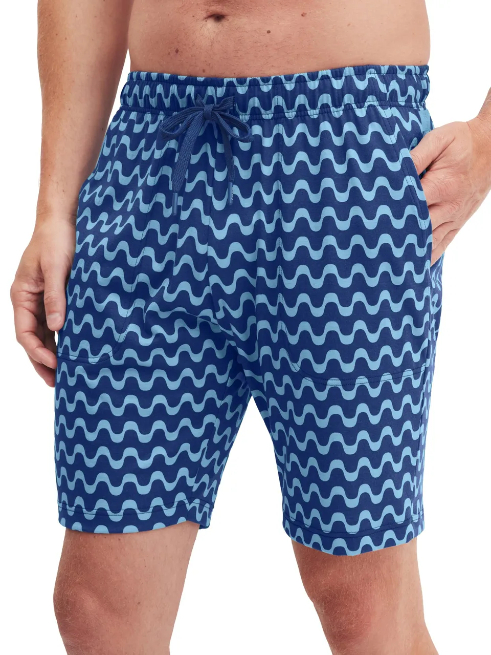 calida-remix-basic-sleep-herren-shorts-retro-blue-58-60 image 1