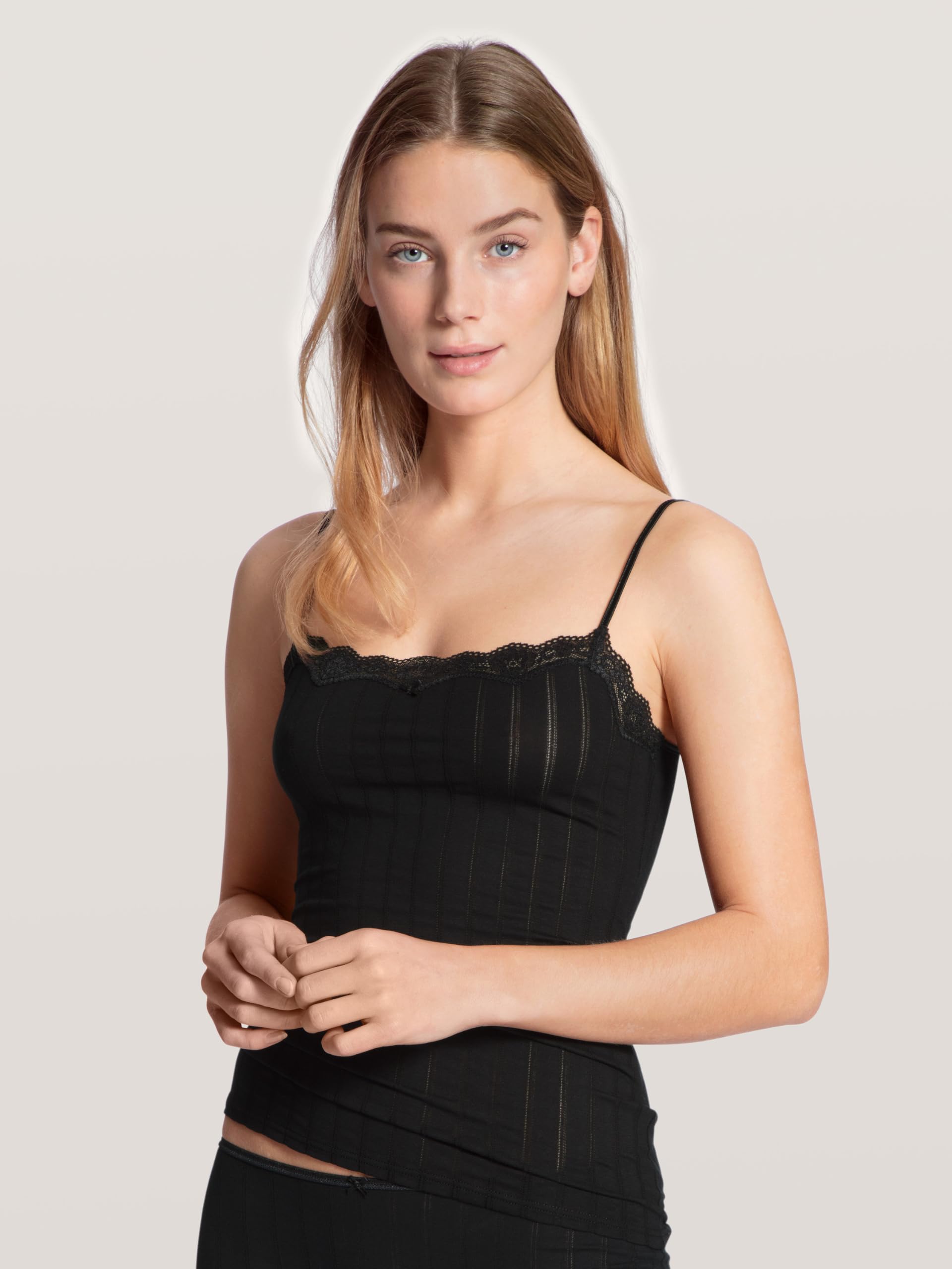 calida-etude-toujours-spaghetti-top-damen-top-schwarz-nadelstreifen image 8