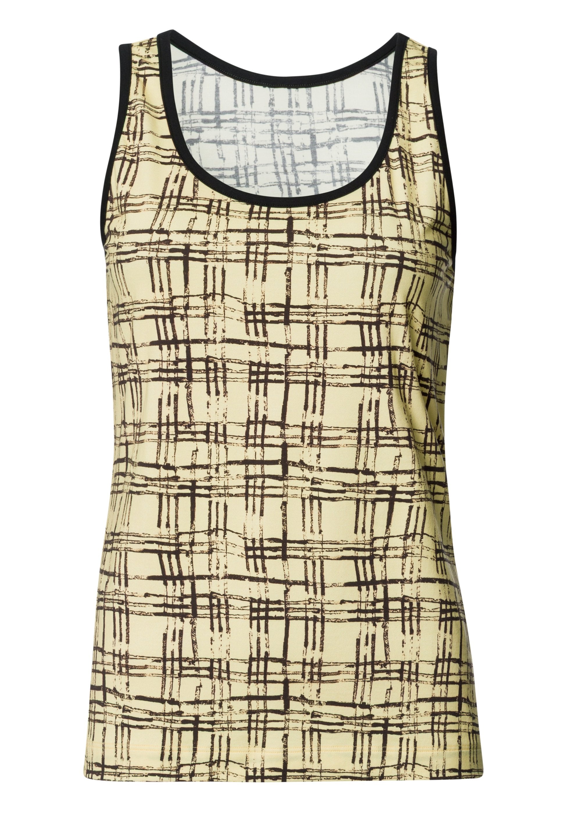 hanro-arthur-arbesser-tank-top-tartan-print-baumwolle image 2