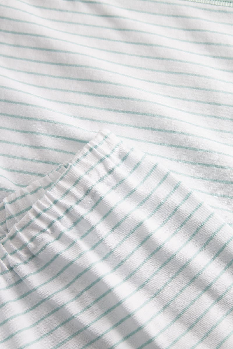 r-sch-be-happy-pyjama-kurz-damen-gr-n-ringeldruck-baumwolle image 6