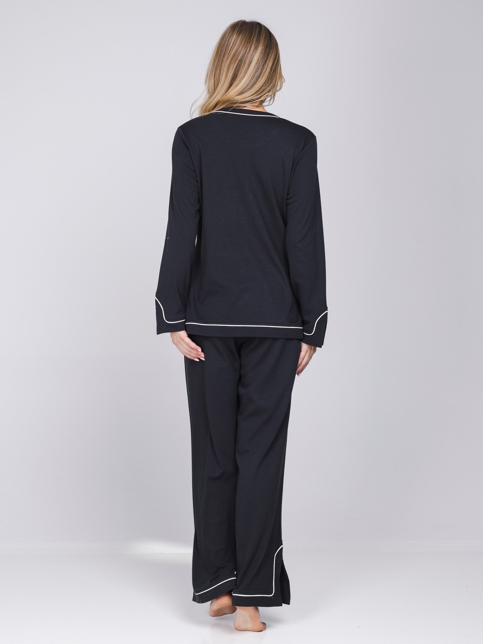 pastunette-premium-midnight-haze-pyjama-grau-baumwolle image 6