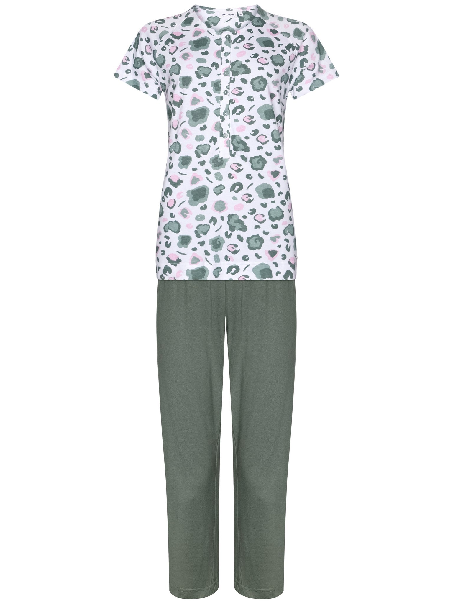 pastunette-green-breeze-pyjama-gr-n-bio-baumwolle image 1