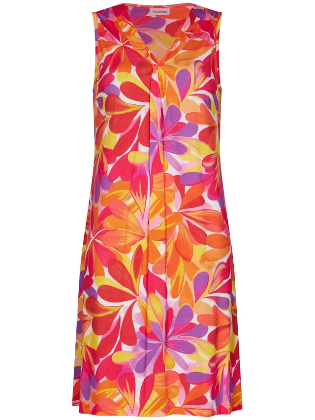 pastunette-tropic-oasis-strandkleid-multi-blumendruck-viskose image 1
