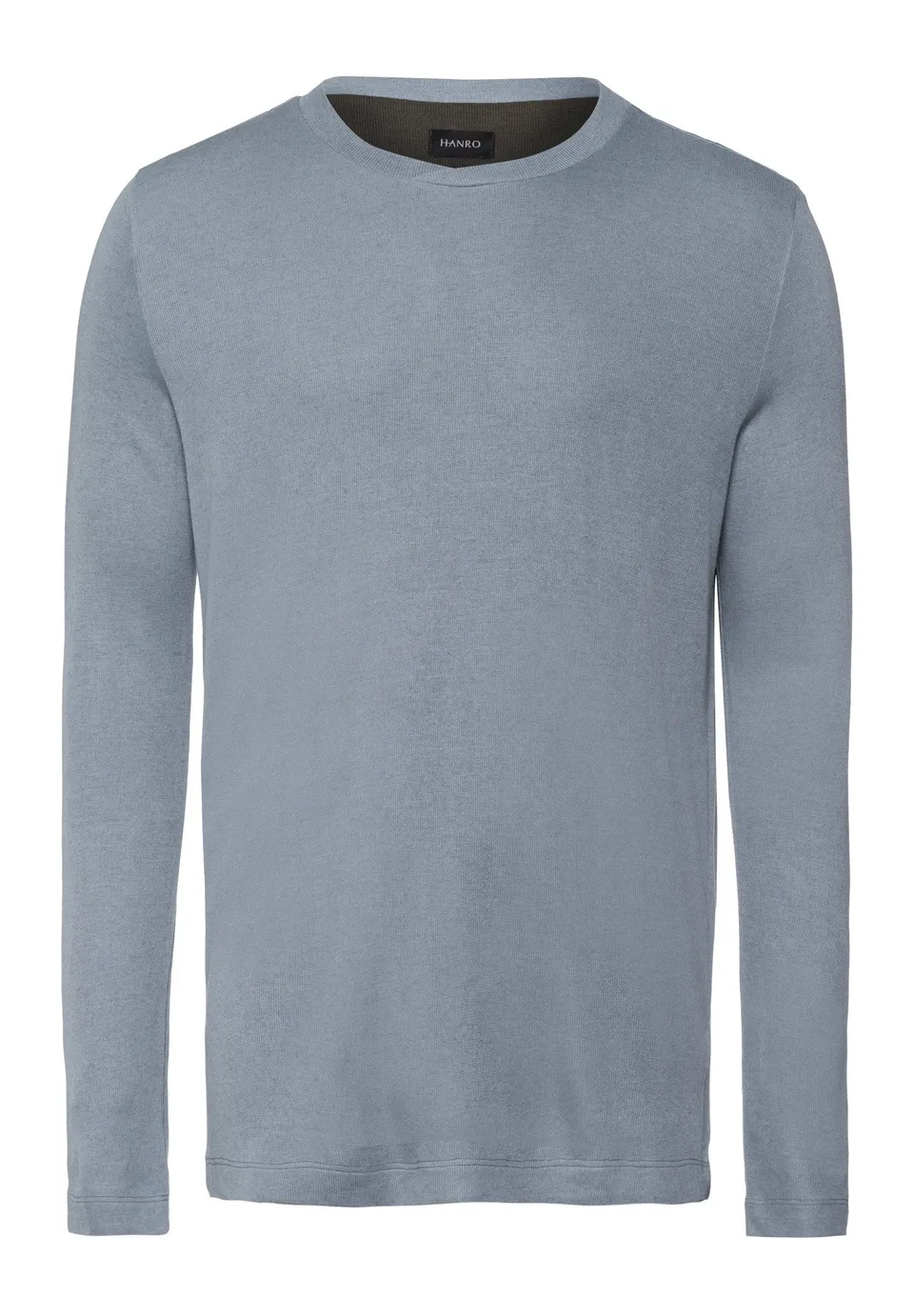 hanro-woolen-comfort-langarm-shirt-cliff-grey-cashmere image 1