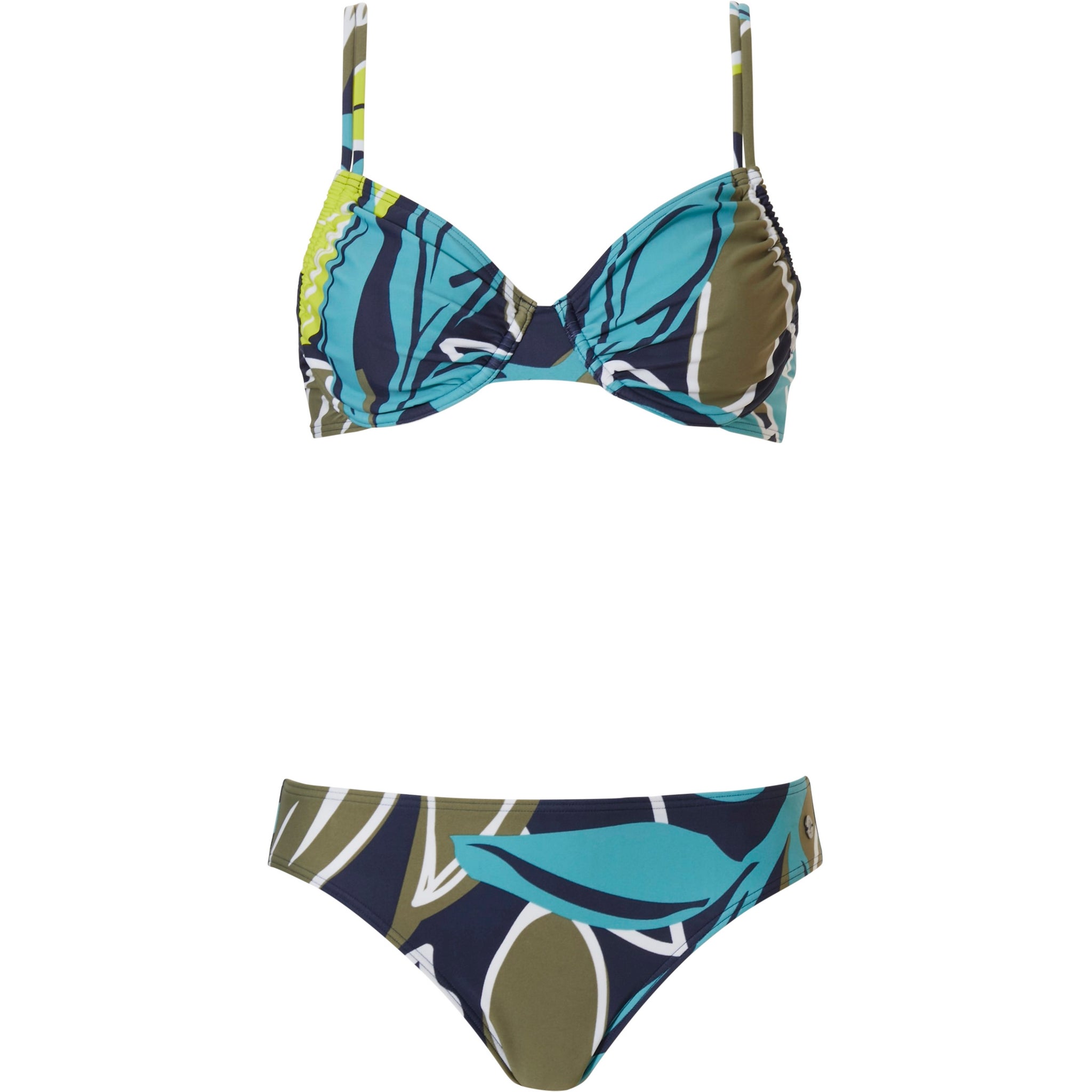 pastunette-beach-bikini-set-bl-tterprint-gr-n-mit-b-gel image 1