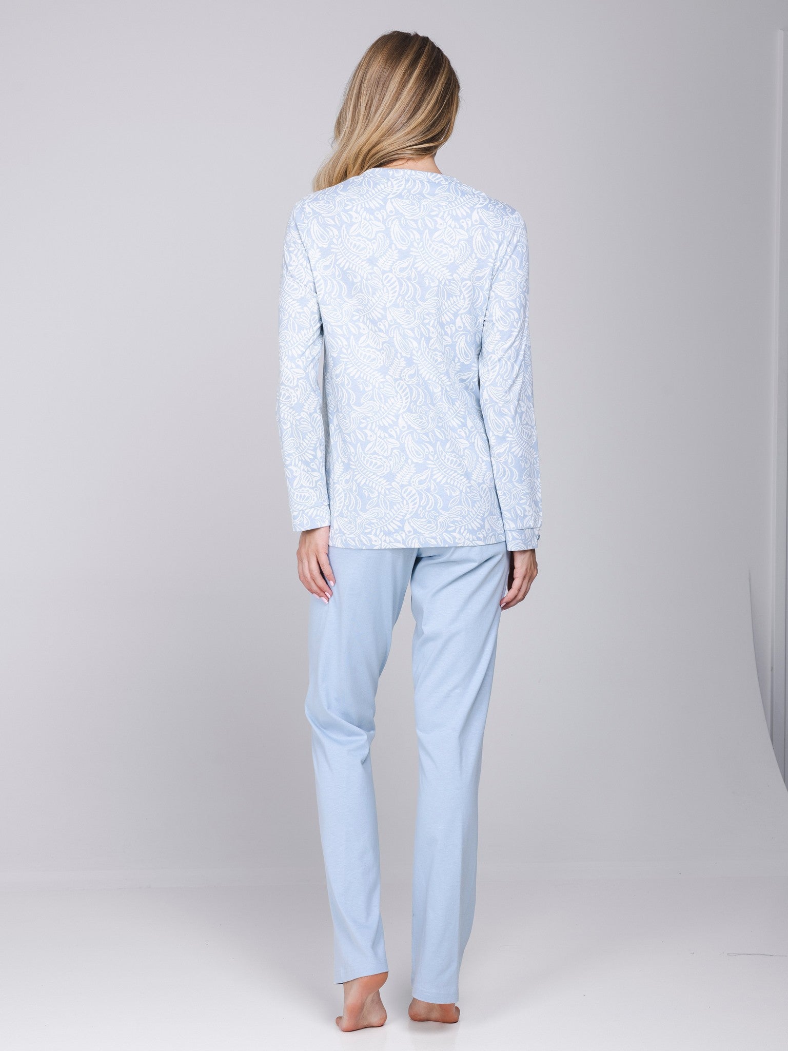 pastunette-soft-paisley-pyjama-baumwolle-hellblau image 3