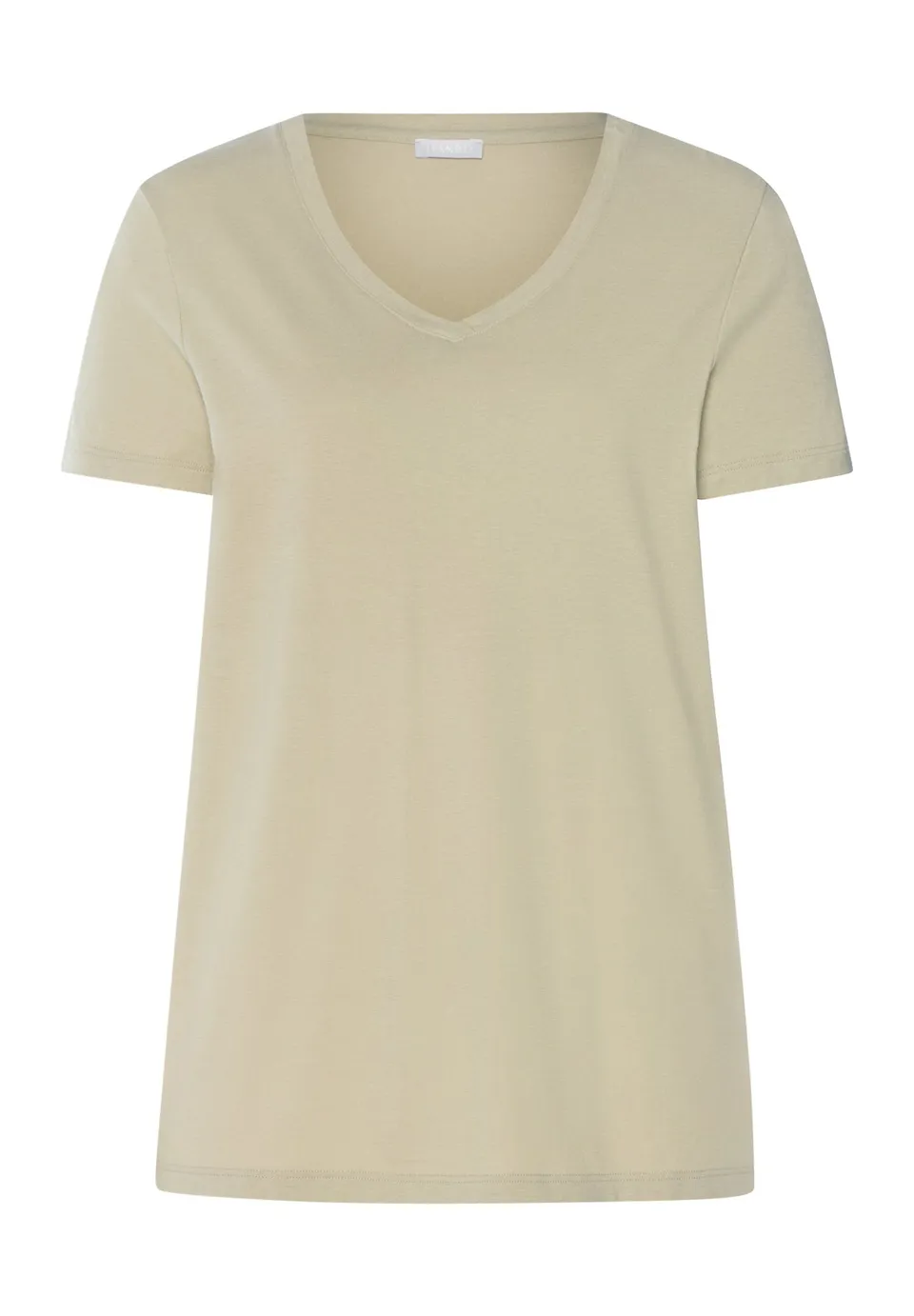 hanro-sleep-lounge-shirt-kurzarm-olive-stem-tencel-modal image 1