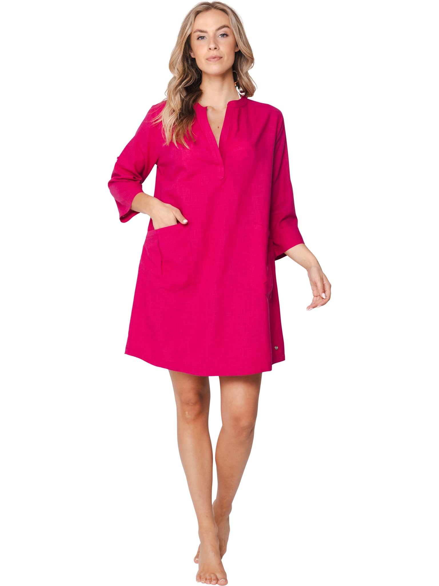 myrebelle-tropic-blush-beachkleid-cover-up-baumwolle-pink image 3