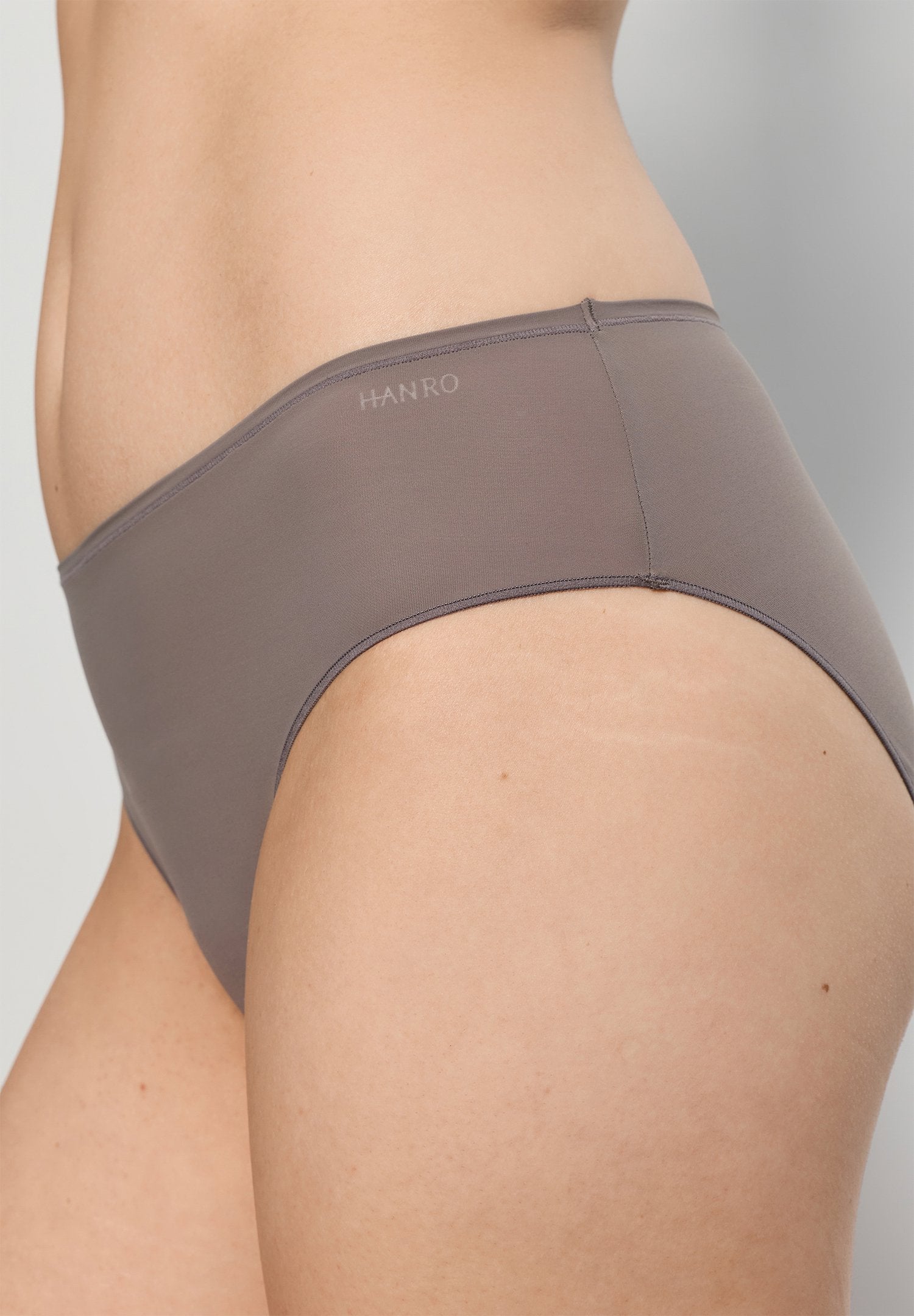 hanro-allure-midi-brief-slip-taupe-microfaser-damen image 6