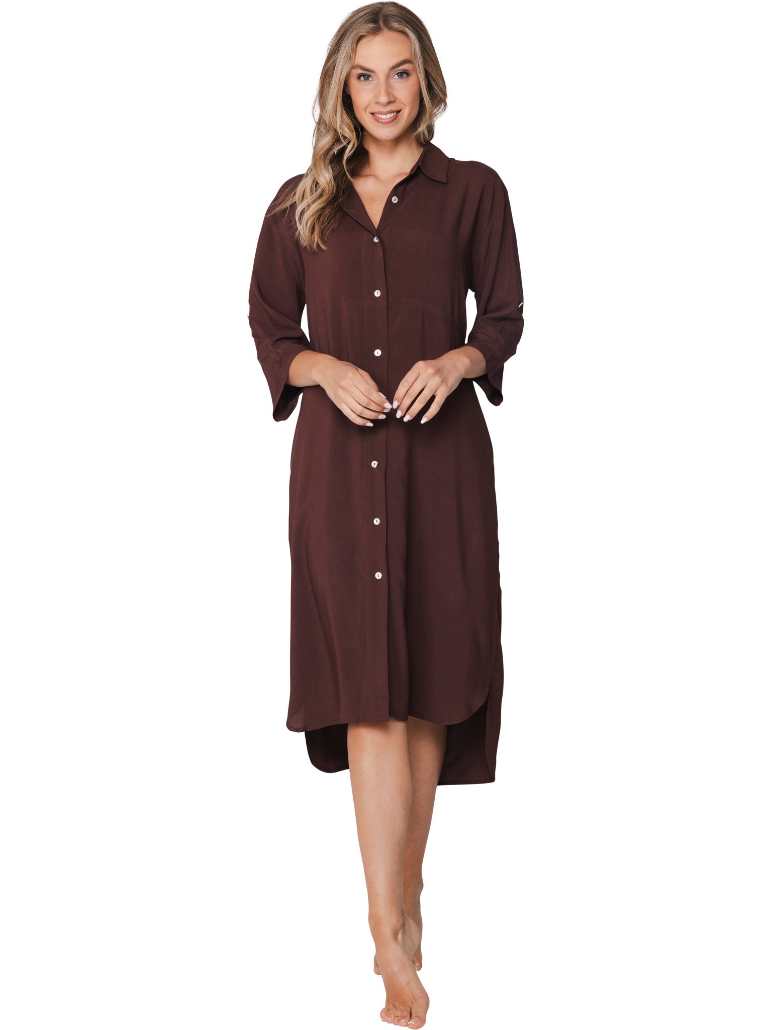 pastunette-premium-ivory-shore-kleid-braun-viskose-strand image 3