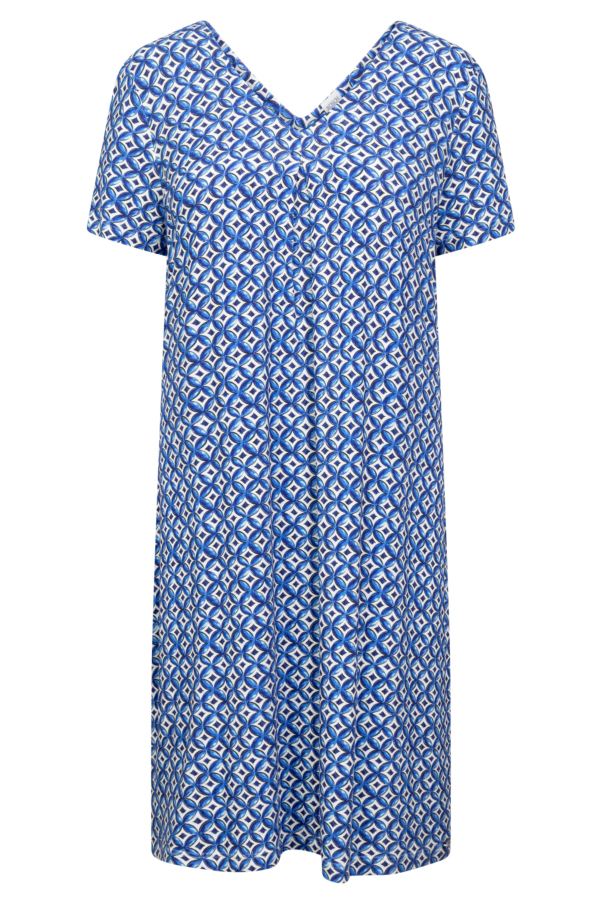 r-sch-be-happy-strandkleid-knielang-minimal-druck-blau image 2