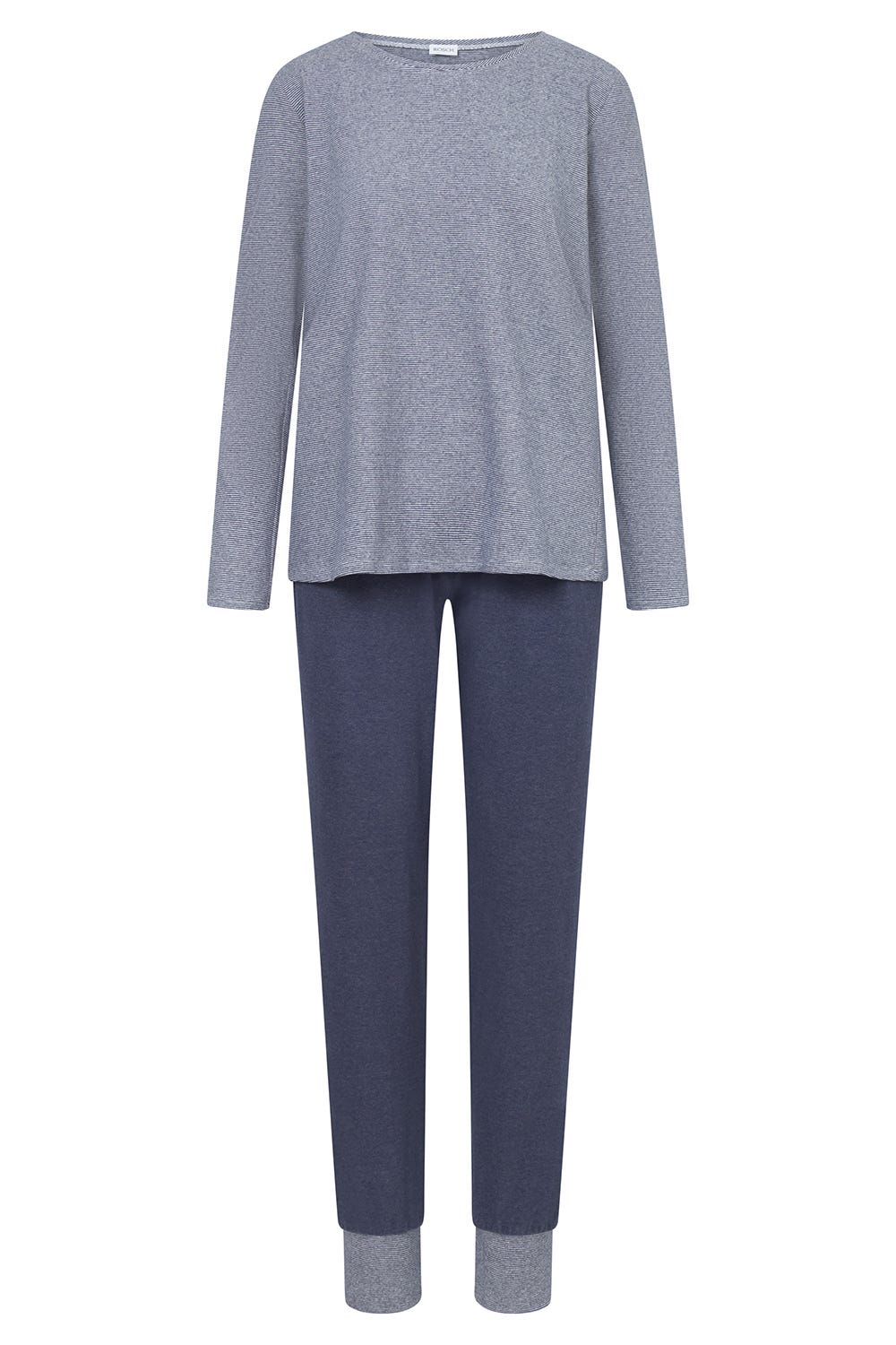 r-sch-be-happy-pyjama-lang-blau-ringel-jersey image 2