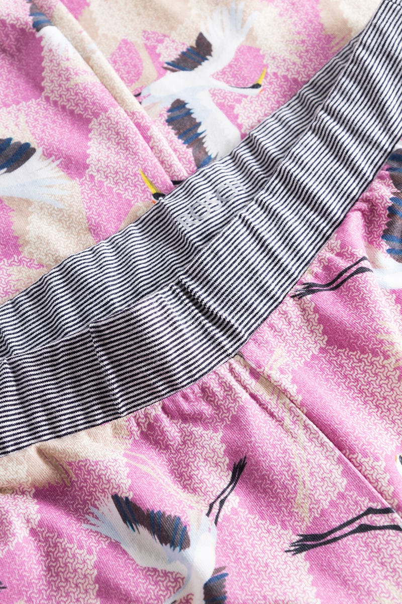 r-sch-be-happy-hose-lang-pyjamahose-pink-kranich-muster image 6