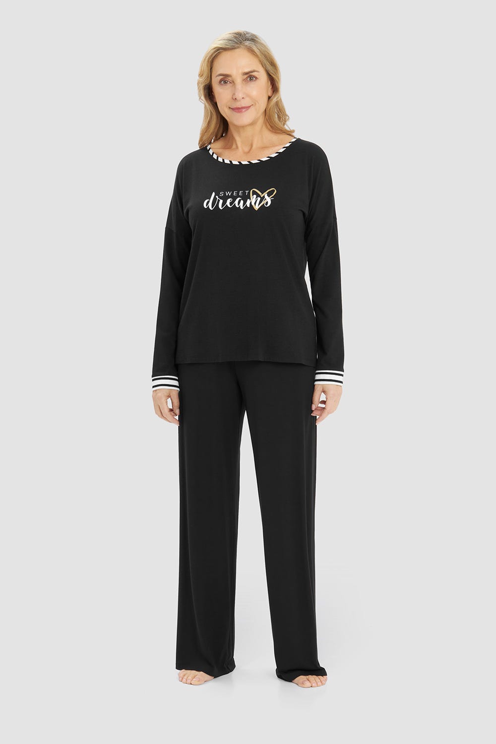 r-sch-be-happy-shirt-langarm-schriftzug-schwarz image 4