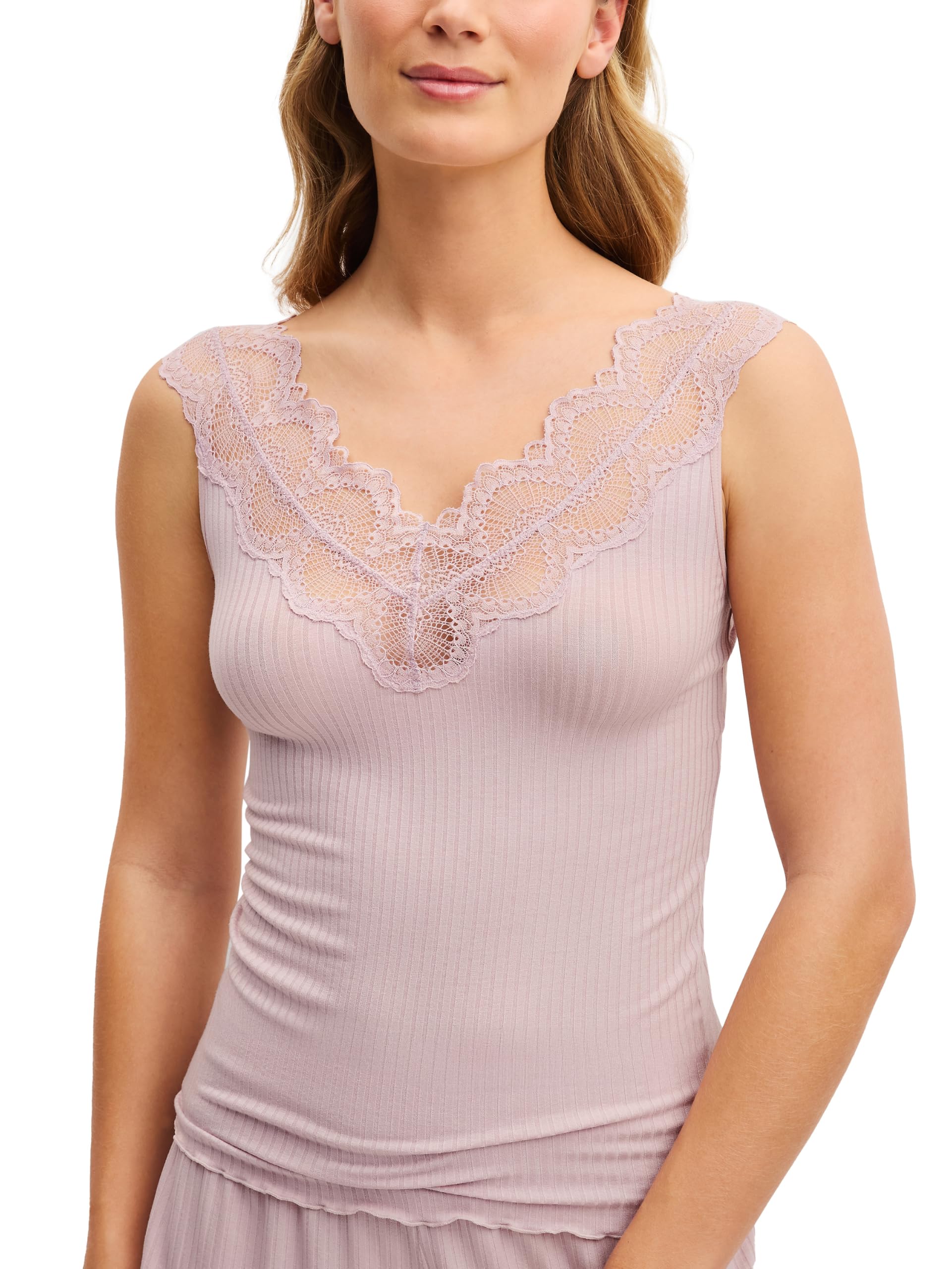 calida-feminine-lounge-tank-top-damen-40-42-schwarz-spitze image 7
