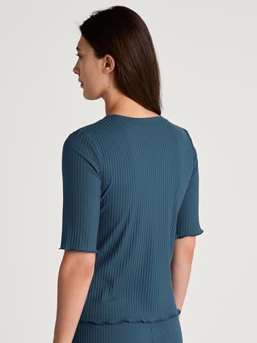 calida-favourites-lounge-t-shirt-damen-baumwoll-ripp-figurnah-basic image 6