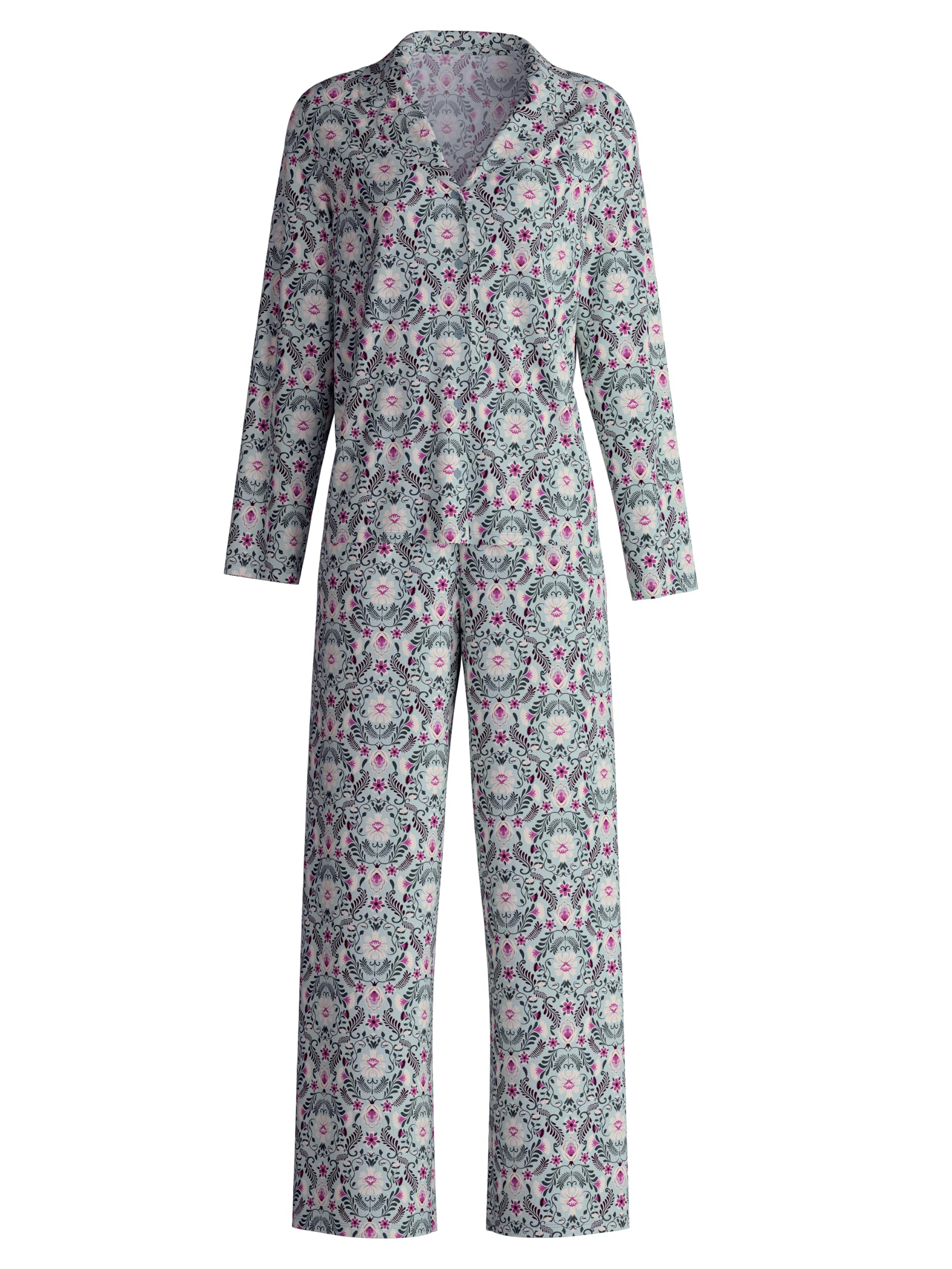 calida-botanic-dreams-pyjama-damen-red-violet-36-38 image 7