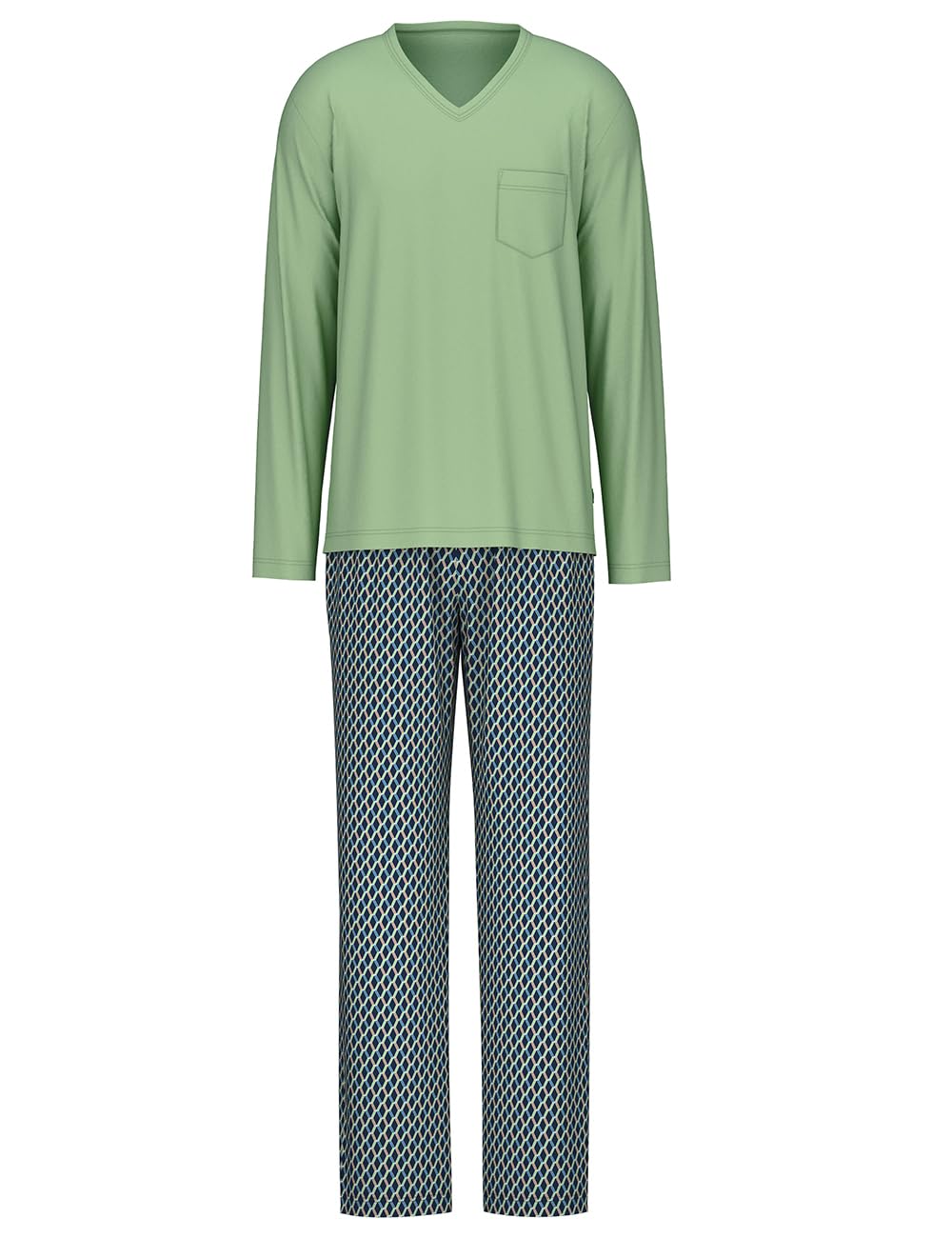 calida-relax-imprint-pyjamaset-herren-nachtanzug-baumwolle image 5