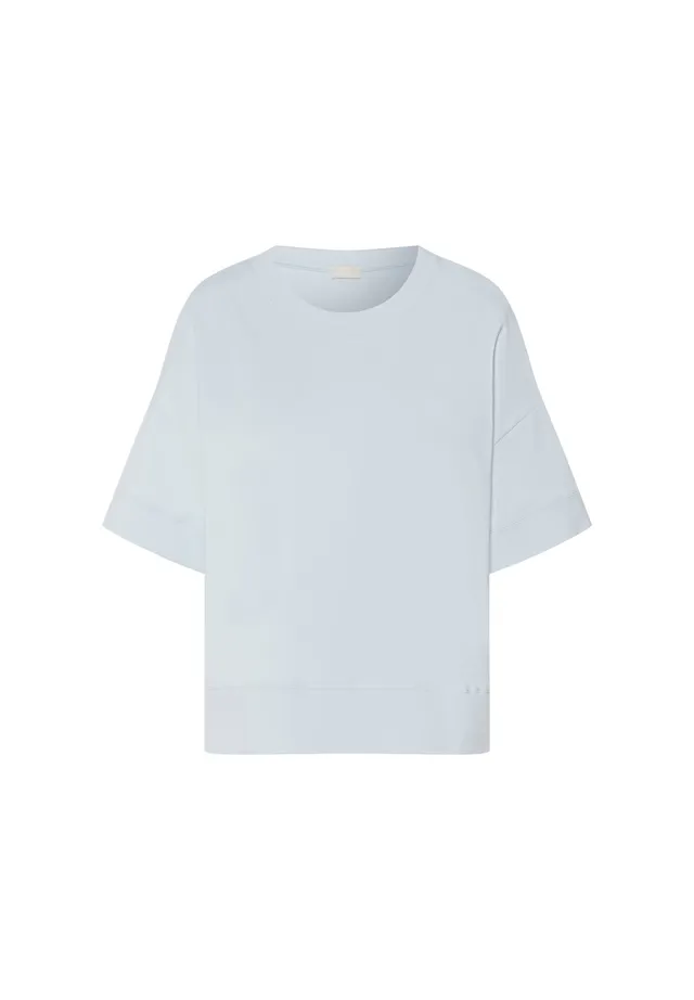 hanro-natural-living-078896-sweatshirt-watery-blue-bio image 1