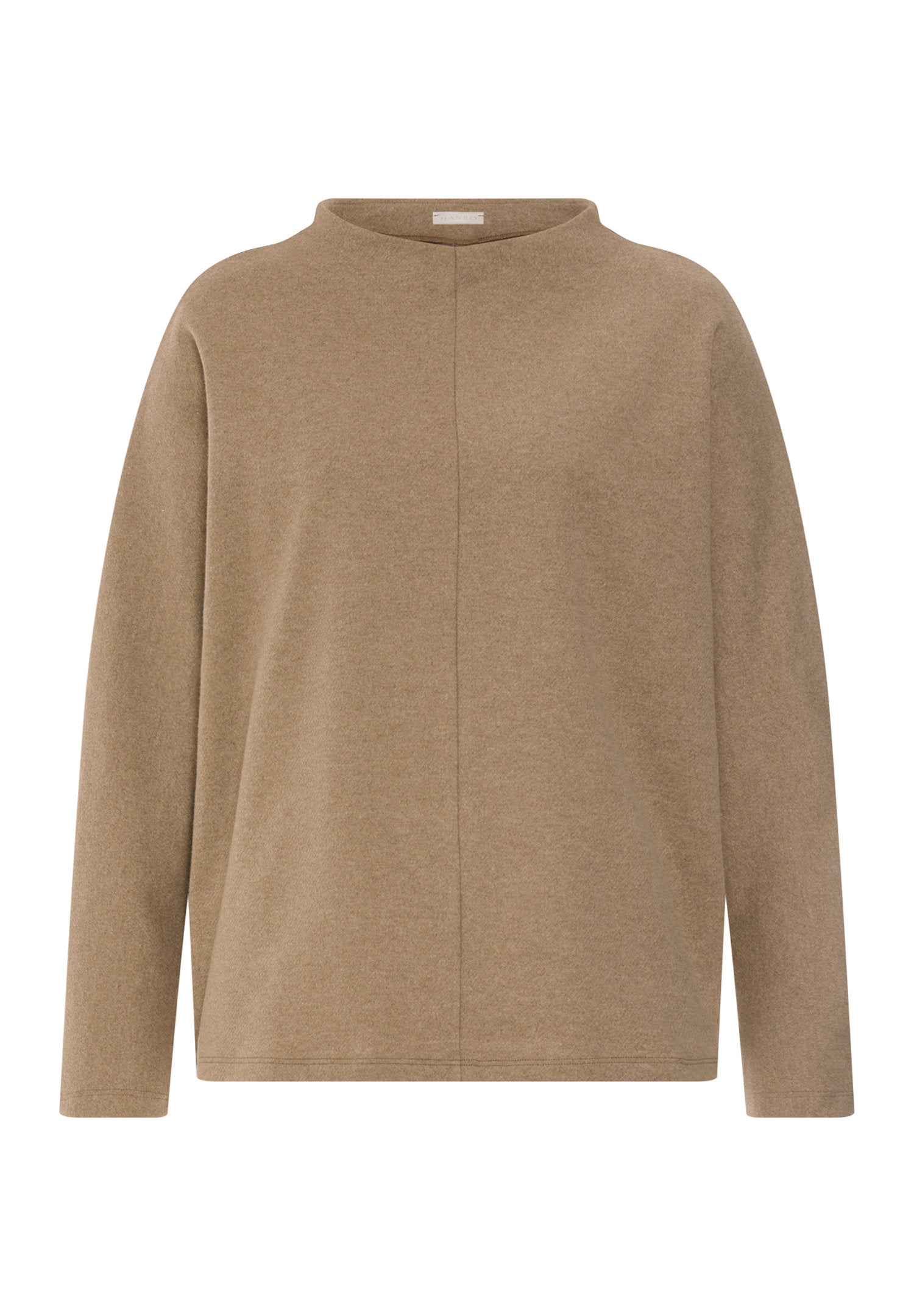 hanro-easy-wear-pullover-078929-desert-clay-baumwolle image 1