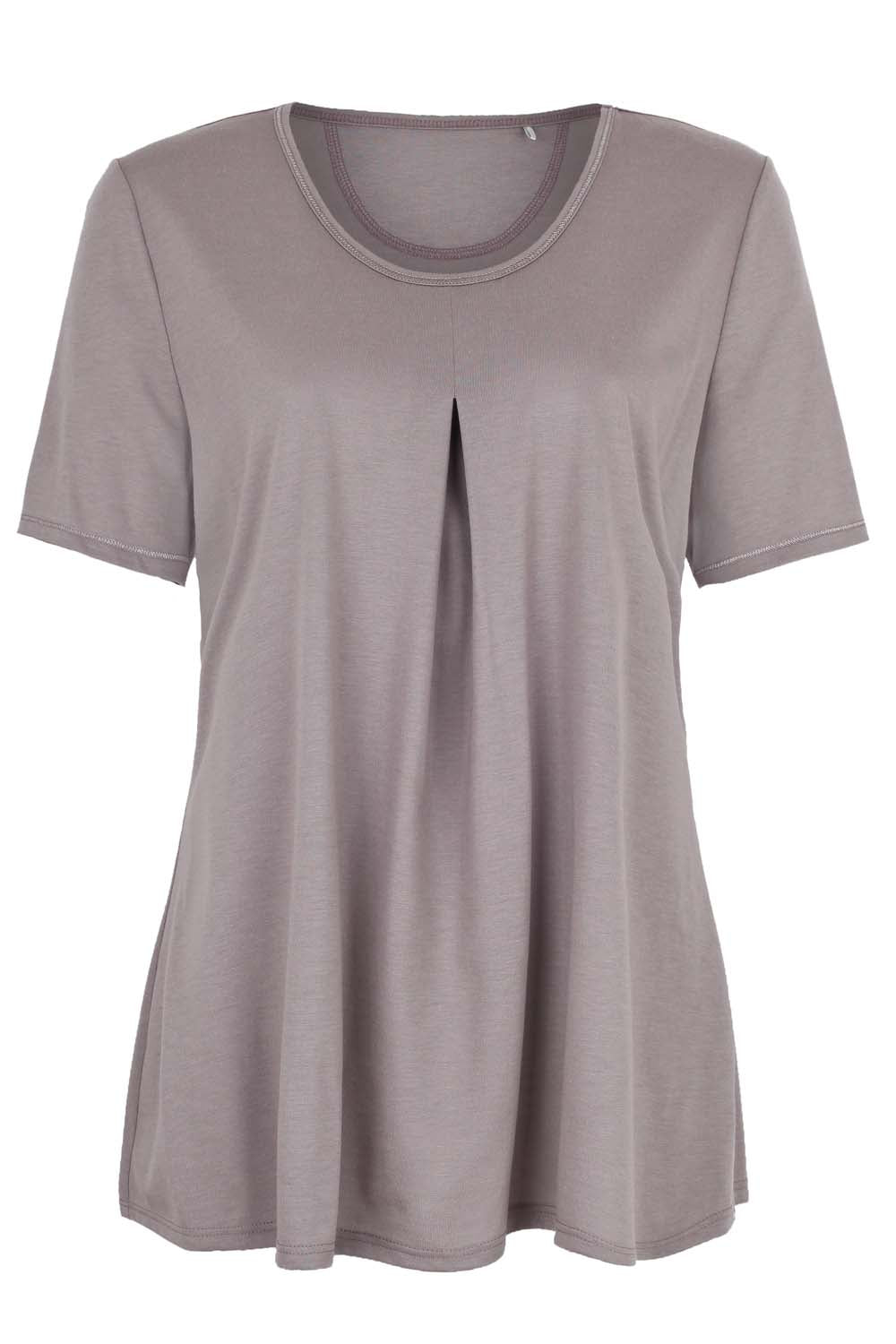 r-sch-be-happy-shirt-kurzarm-pure-braun-modal image 2