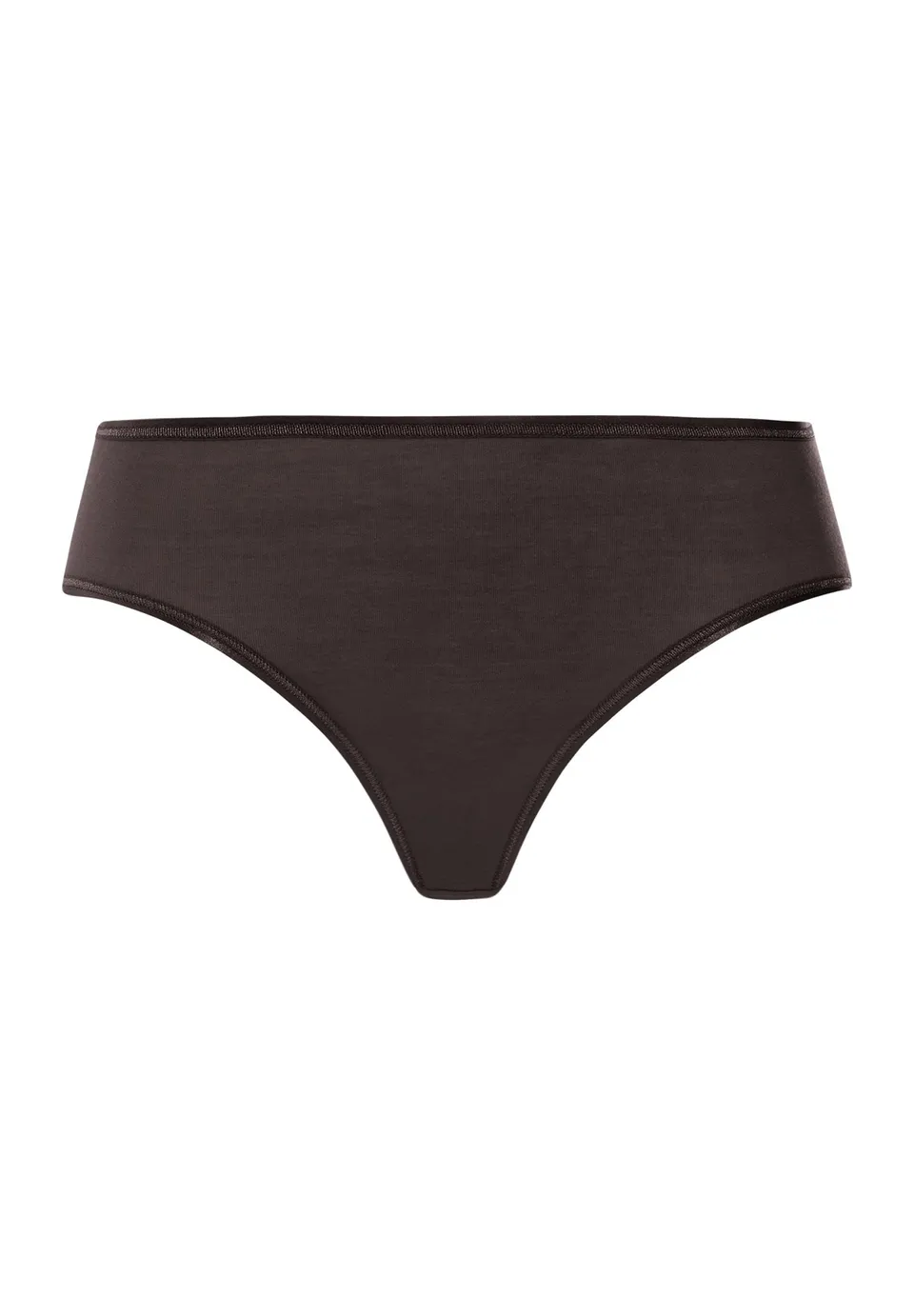 hanro-cotton-seamless-midi-slip-damen-dark-mocha image 1