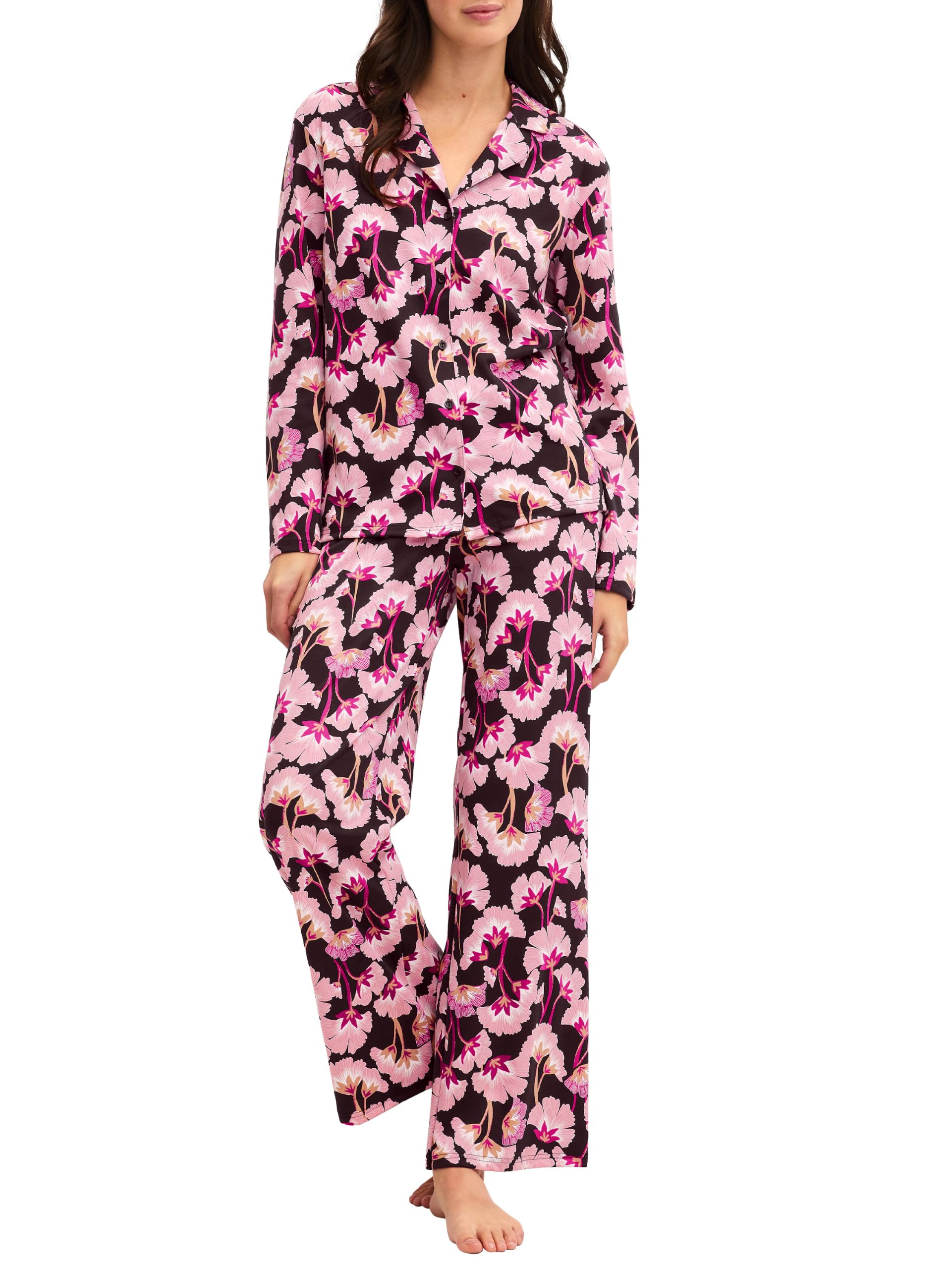 calida-botanic-dreams-pyjama-damen-red-violet-36-38 image 8