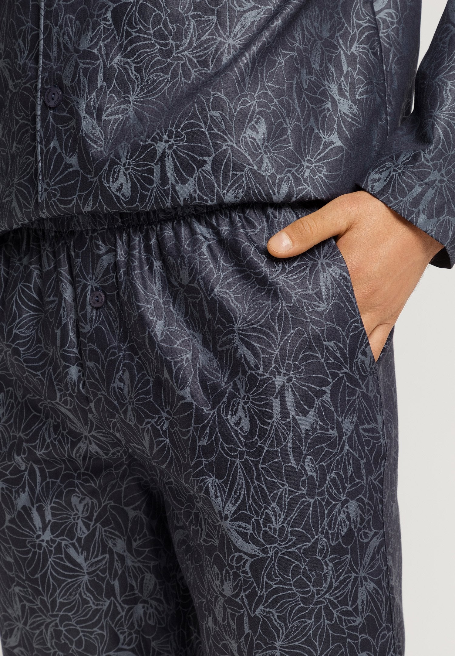 hanro-selection-pyjama-herren-pima-baumwolle-nightshade image 6