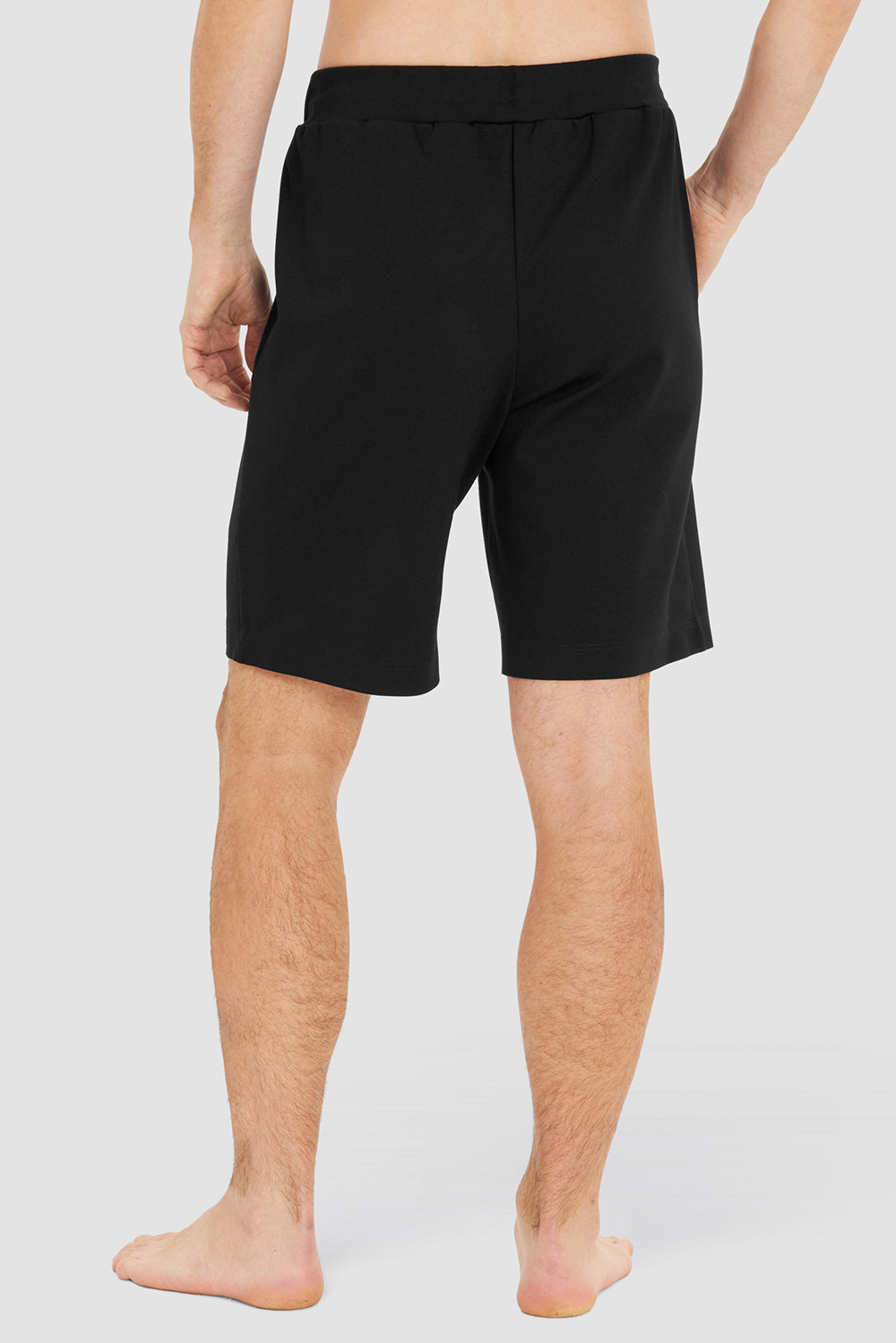 r-sch-be-happy-herren-loungehose-kurz-schwarz-bermuda image 3