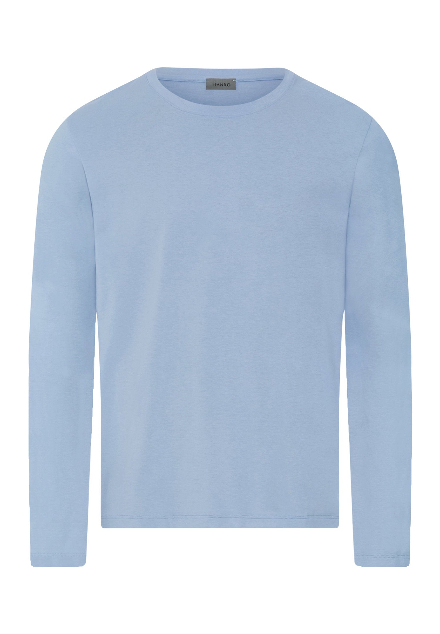 hanro-living-shirts-langarmshirt-cashmere-blue-baumwolle image 1