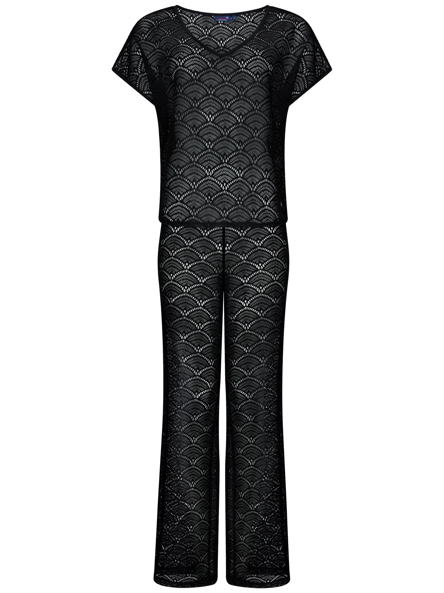 rebelle-beach-basics-cover-up-strand-set-schwarz-2-teilig image 1
