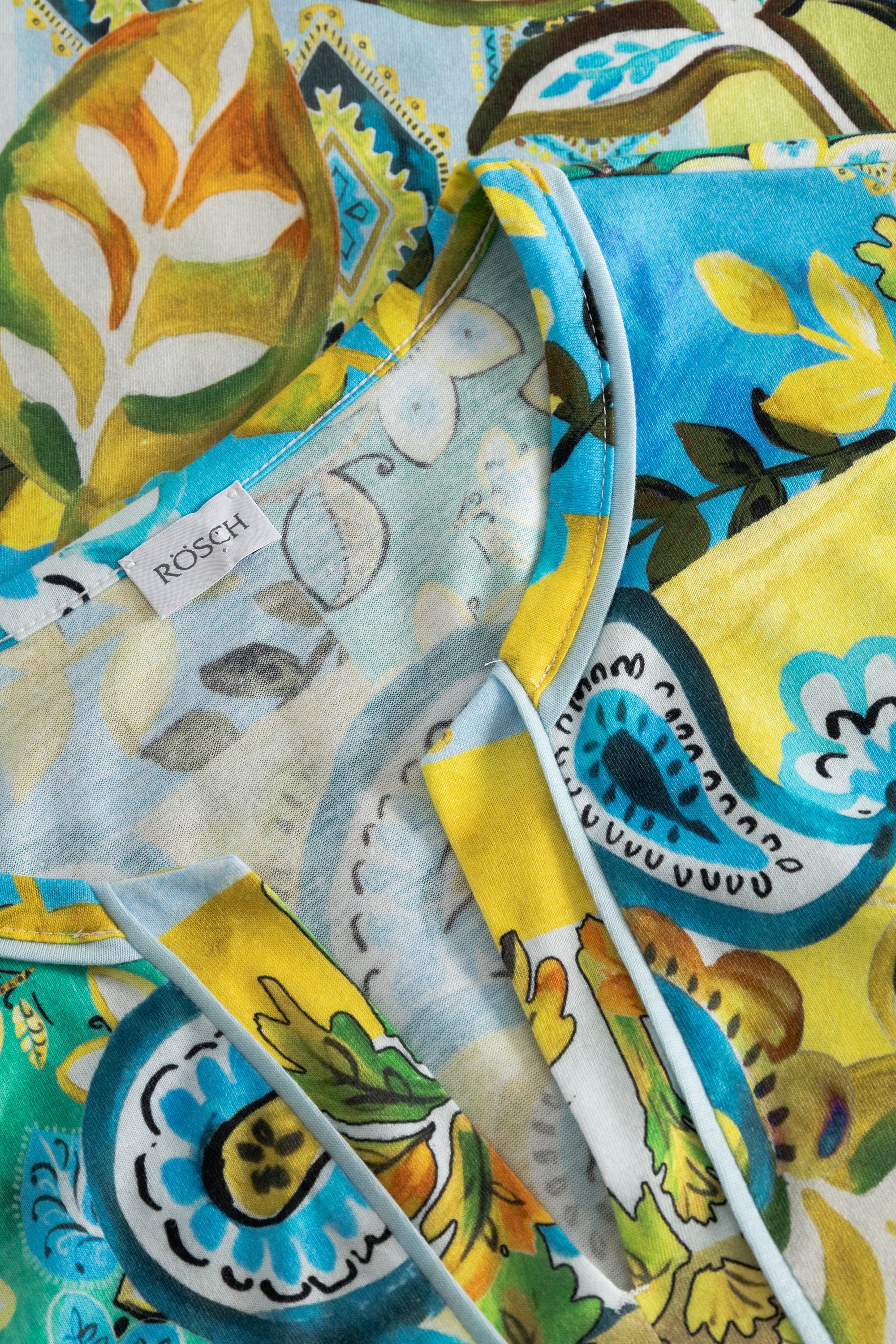 r-sch-be-happy-pyjama-lang-paisley-3-4-arm-mehrfarbig-baumwolle-modal image 4