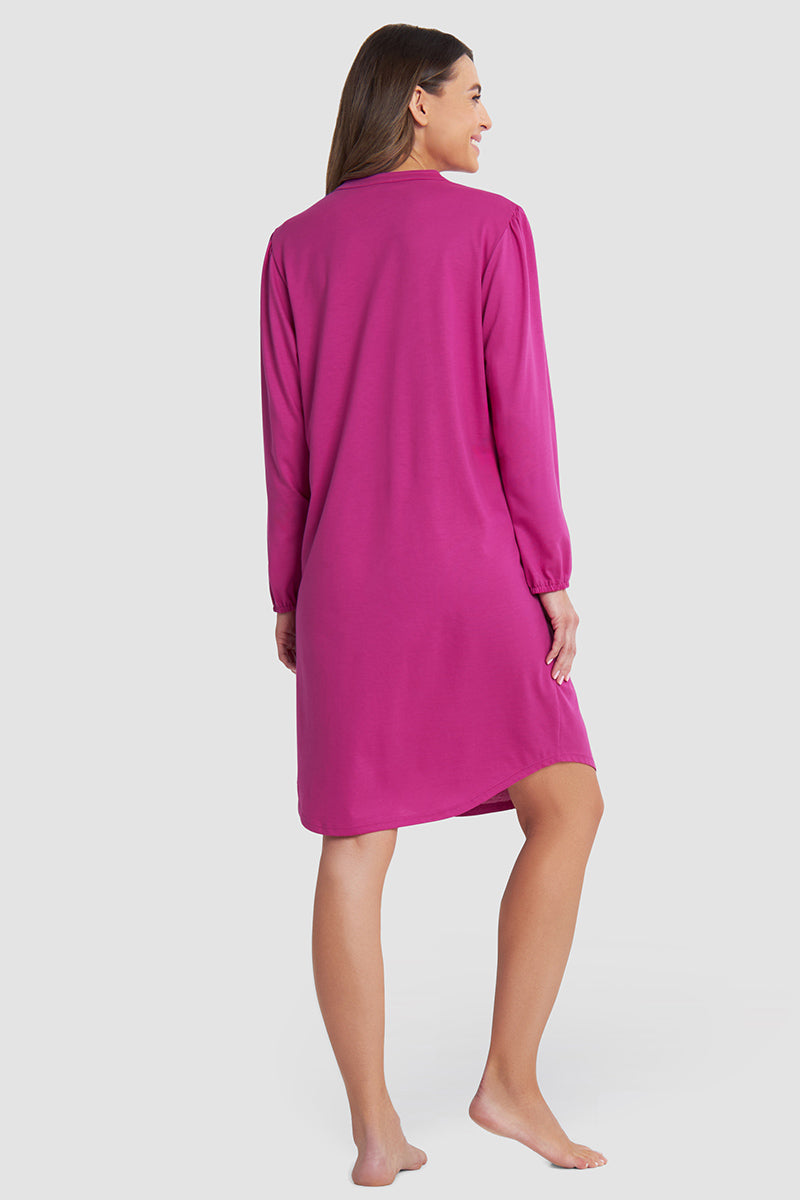 r-sch-be-happy-nachthemd-knielang-pink-langarm-95cm image 3