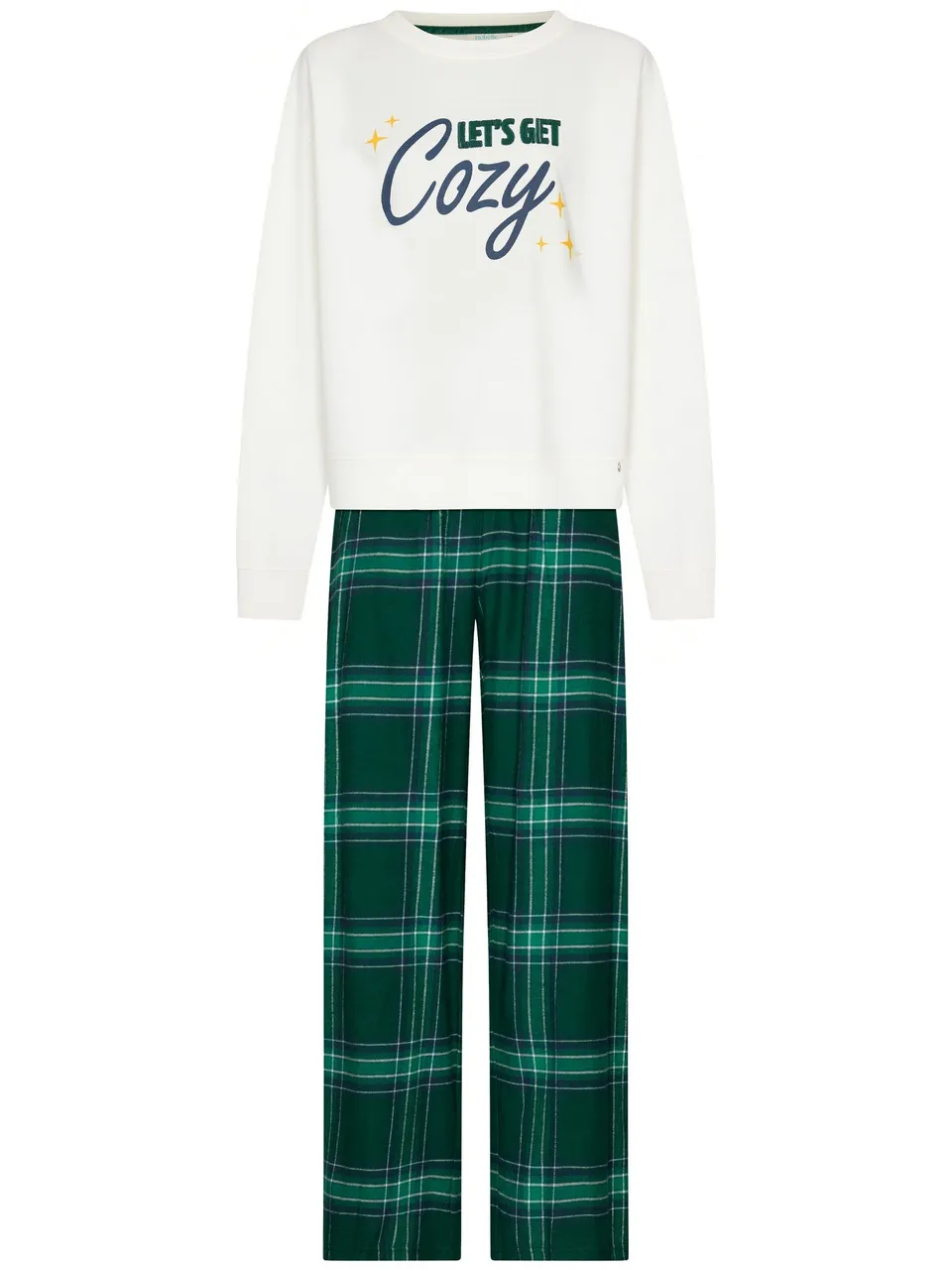pastunette-myrebelle-cozy-pyjama-damen-gr-n-baumwolle image 1