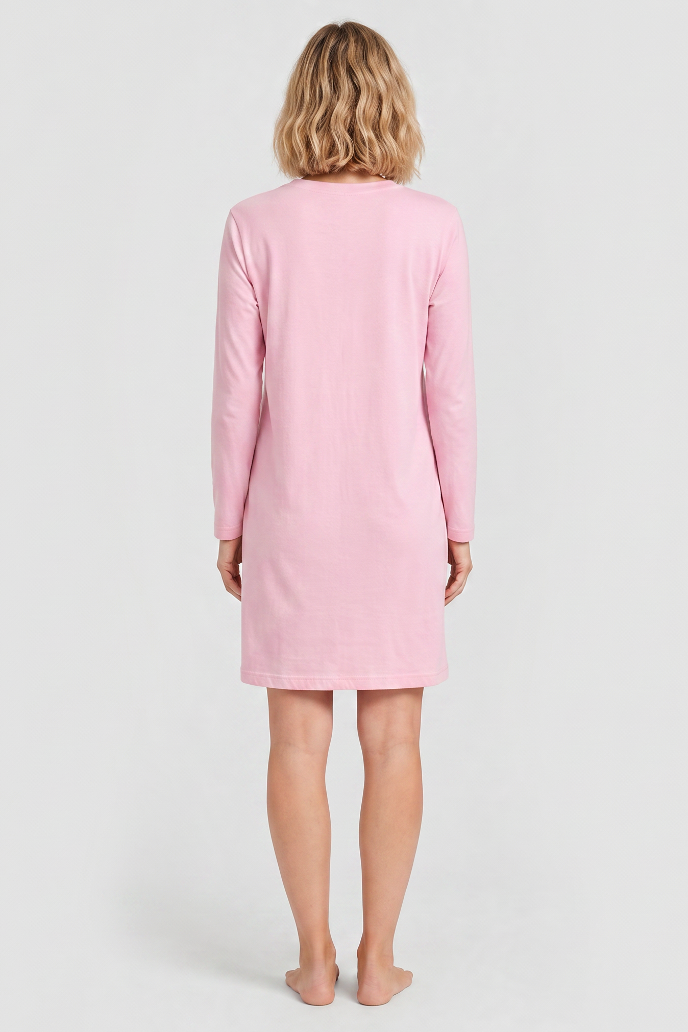 r-sch-be-happy-nachthemd-mini-enjoy-print-pink-modal image 3