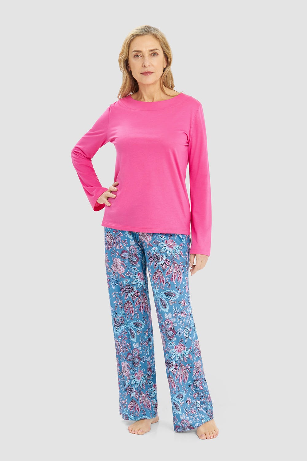 r-sch-be-happy-shirt-langarm-boat-neck-pink-single-jersey image 4