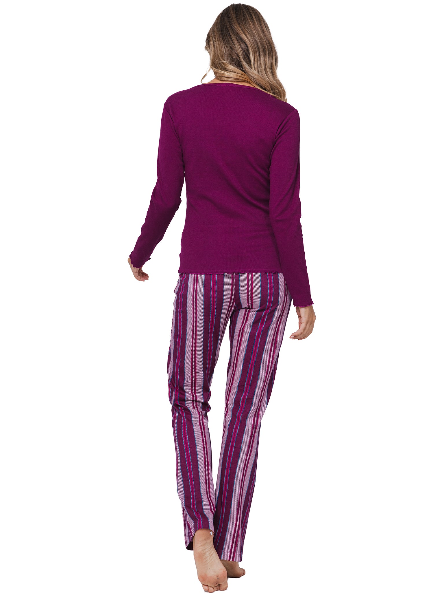 rebelle-cin-cin-pyjama-rosa-bio-baumwolle-bootcut image 4