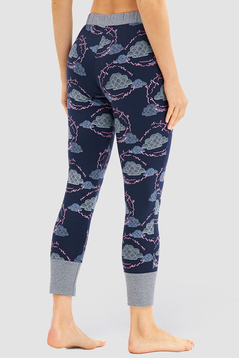 r-sch-be-happy-7-8-hose-pyjamahose-blau-wolken image 3
