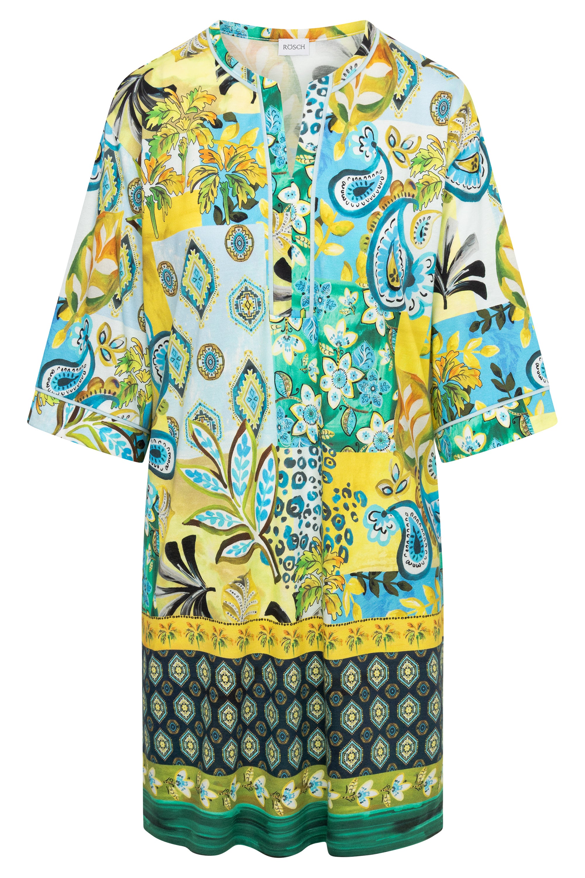 r-sch-be-happy-nachthemd-paisley-3-4-arm-baumwolle-modal image 2