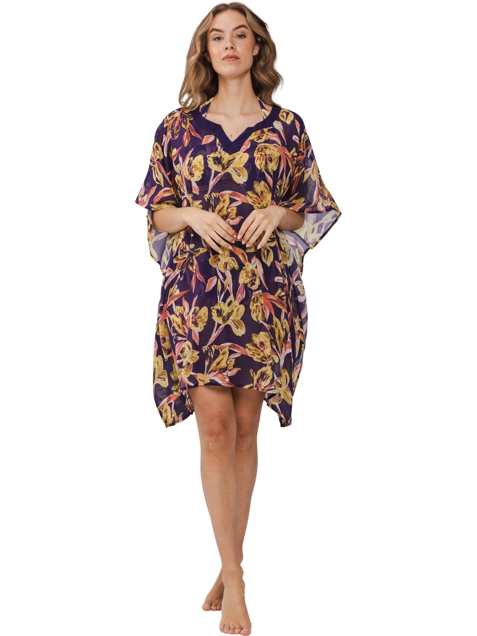 pastunette-iris-cover-up-lila-blumenprint-baumwolle image 2