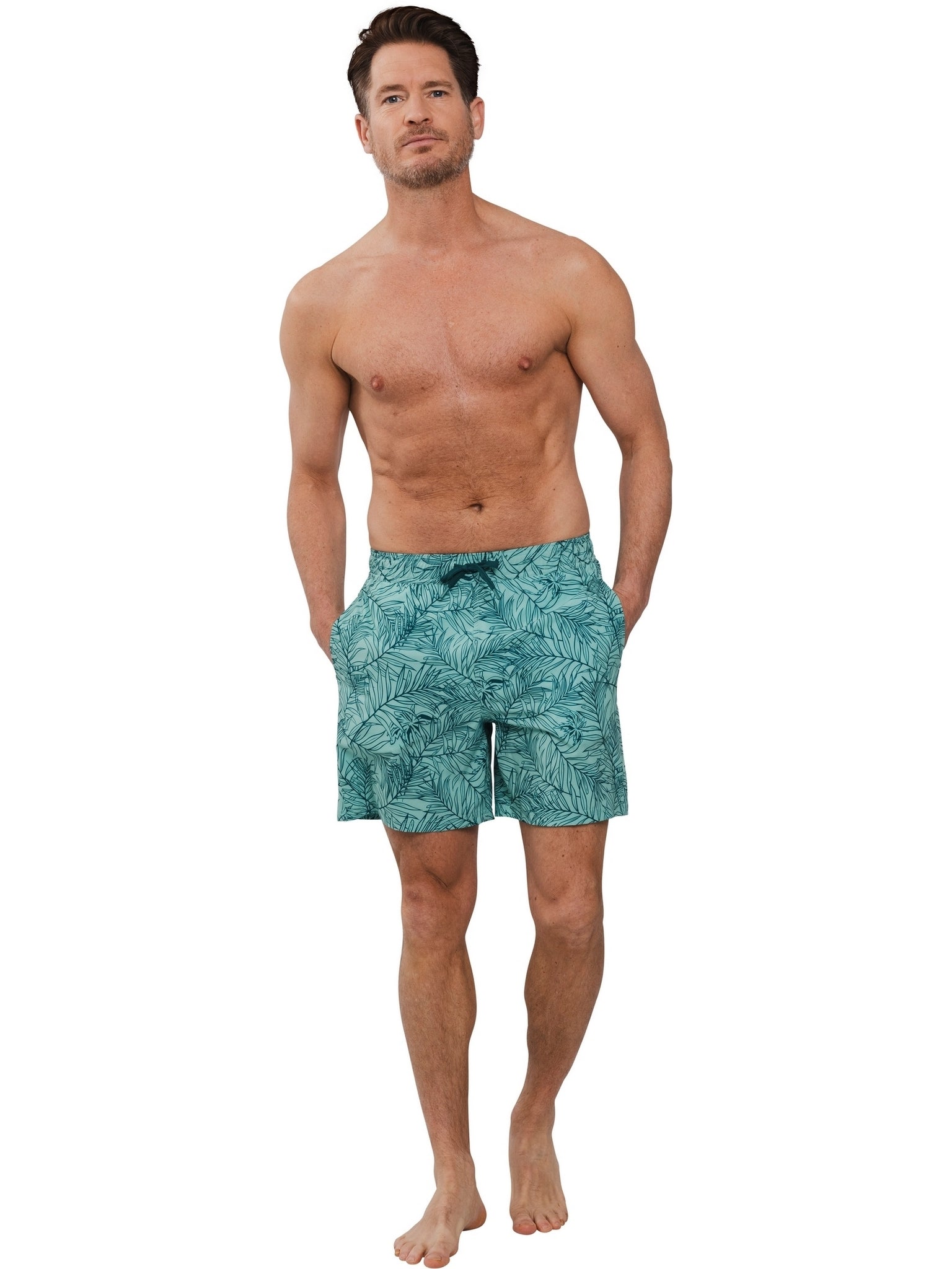 pastunette-tropical-breeze-badeshorts-t-rkis-bl-tterprint image 2