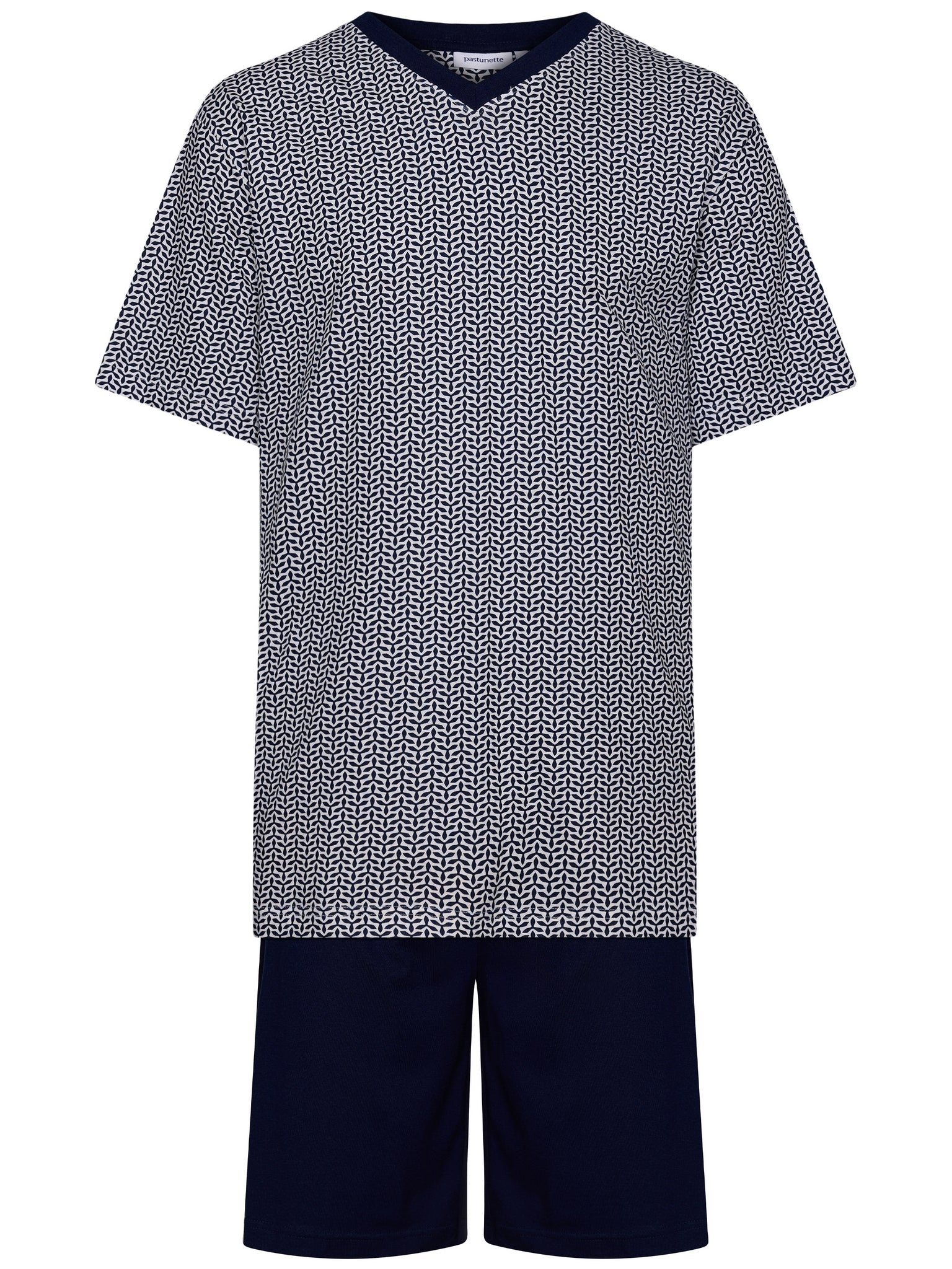 pastunette-blue-breeze-shortama-blau-wei-baumwolle image 1