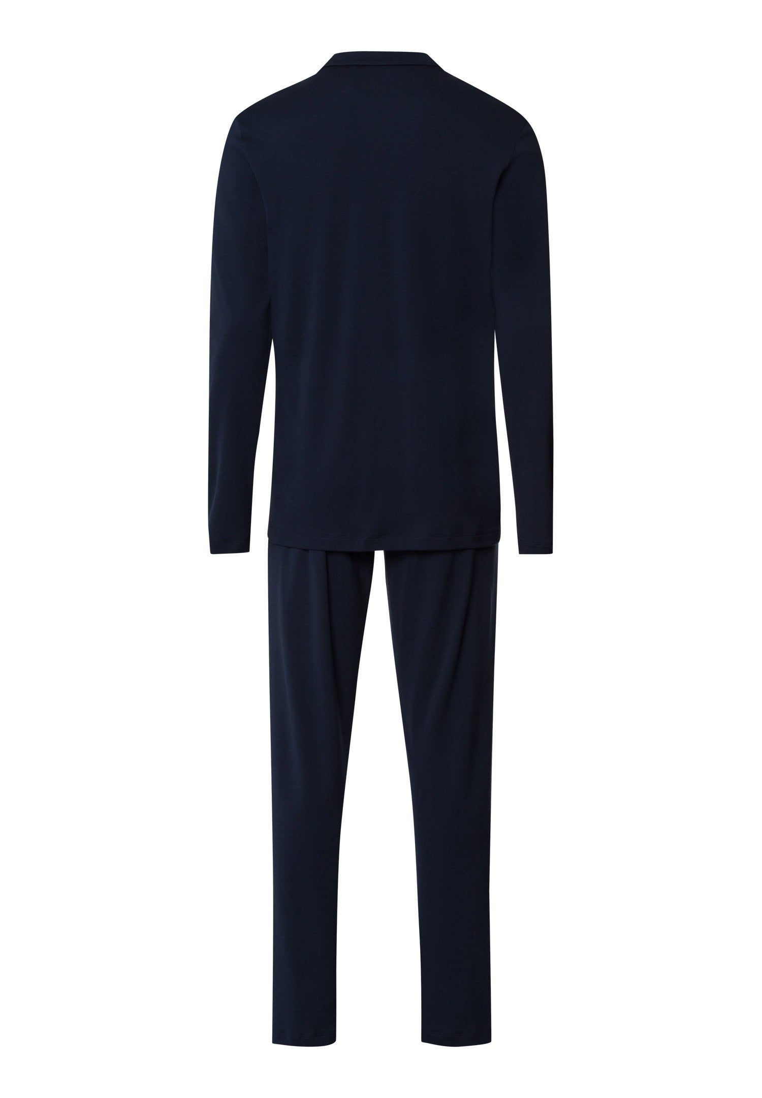 hanro-night-day-pyjama-deep-navy-baumwolle-langarm-herren image 3