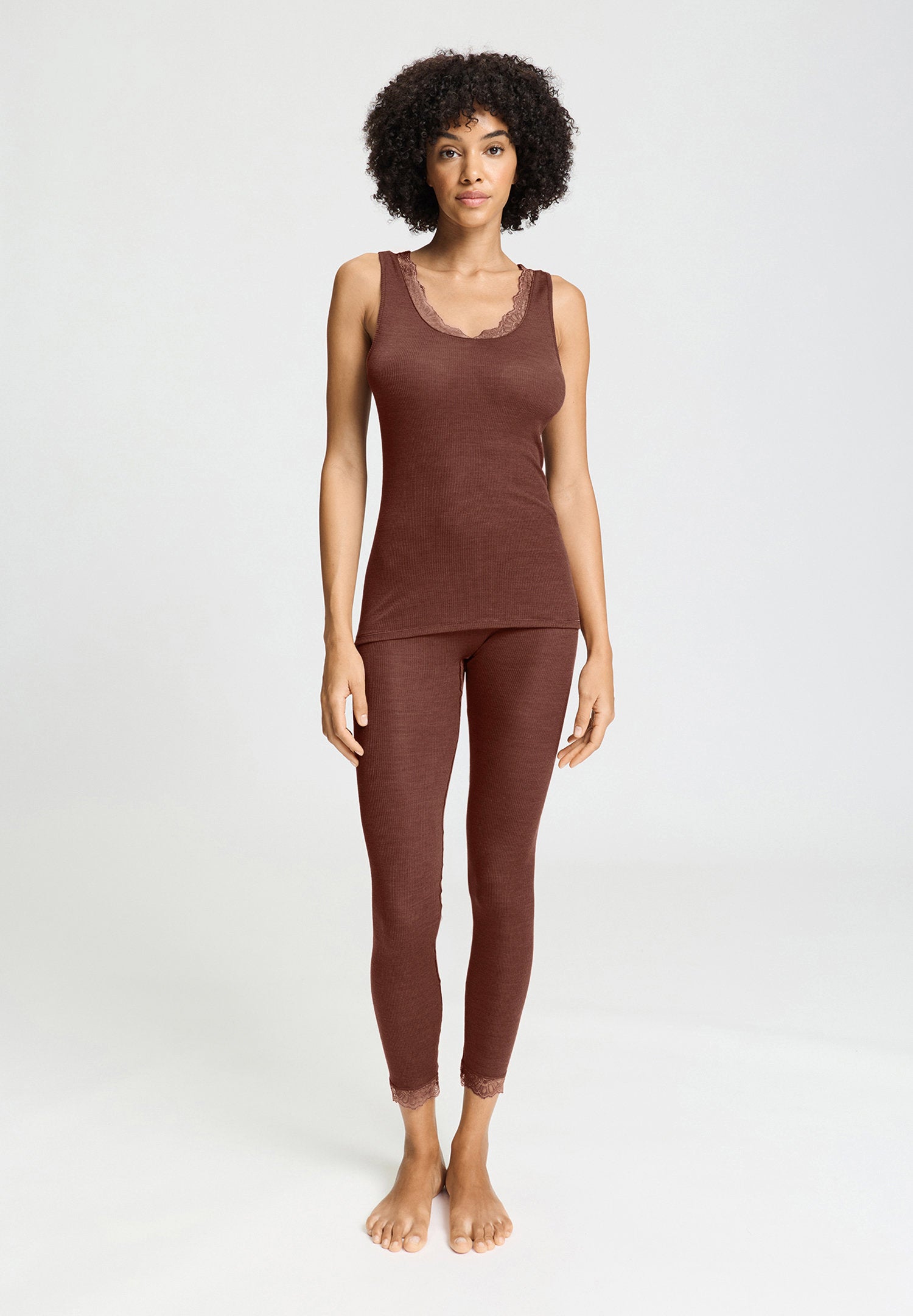 hanro-woolen-lace-tank-top-cinnamon-merino-seide image 5